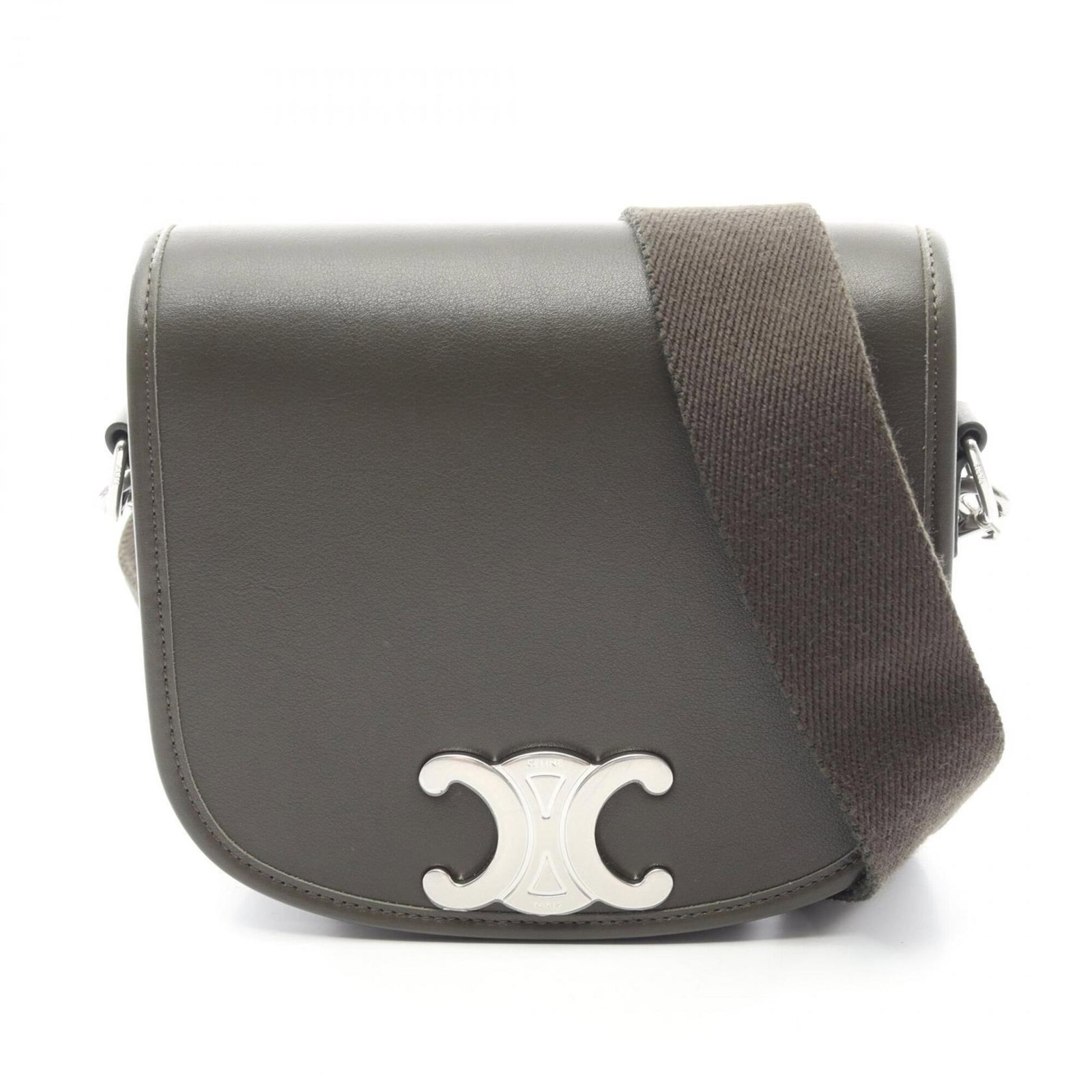 Handbag Leather Shoulder Bag Celine: Handbag Leather Shoulder Bag Celine Celine's handbag leather shoulder bag features a striking green color and a compact size, measuring 16cm x 18cm x 6.29'' x 7.08''. Made from high-quality leather,