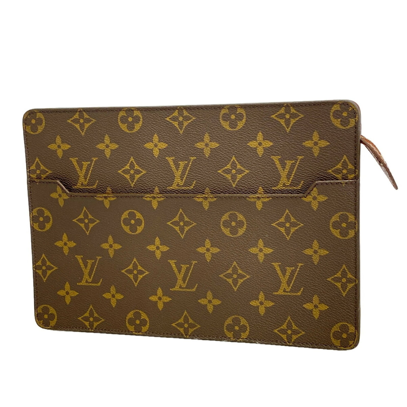 Louis Vuitton Bag: Louis Vuitton Bag Brown Louis Vuitton Clutch Bag, 18cm x 26cm x 6cm. This M51795 MPN clutch bag features the iconic Louis Vuitton design, with a sturdy build and classic brown color. With its compact