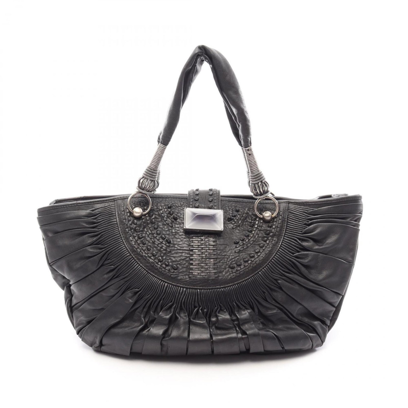 Handbag Leather Christian Dior Tote Bag: Handbag Leather Christian Dior Tote Bag Black leather Christian Dior tote bag with classic design, 25cm x 32cm x 11cm dimensions. This stylish tote features high-quality leather construction and a tim
