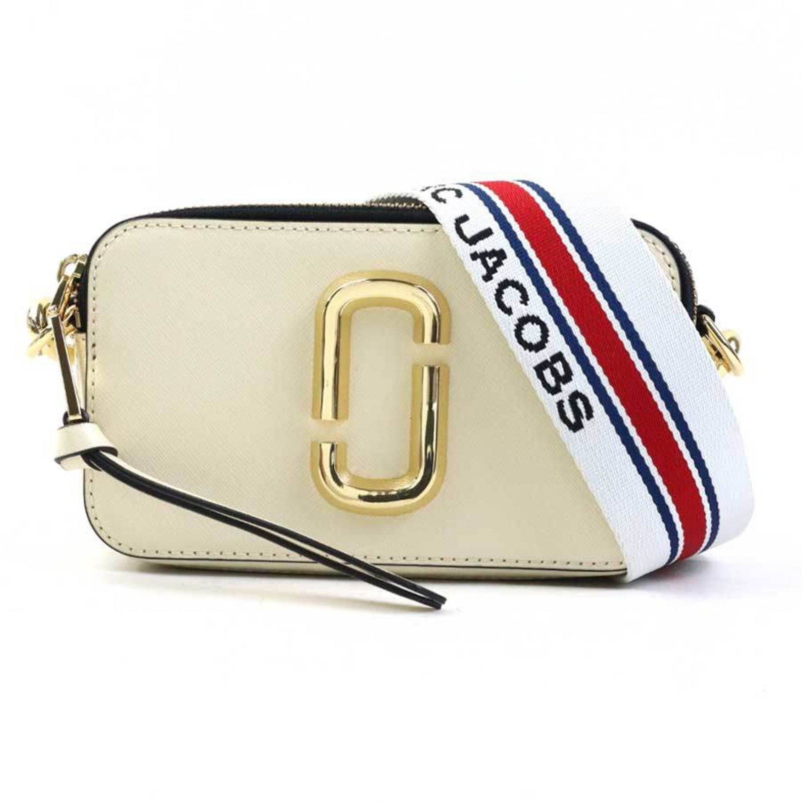 Shoulder Bag Coated Marc Jacobs Canvas: Shoulder Bag Coated Marc Jacobs Canvas Coated canvas construction provides durability and a sleek finish to this black shoulder bag. The bag's compact size and lightweight design make it easy to