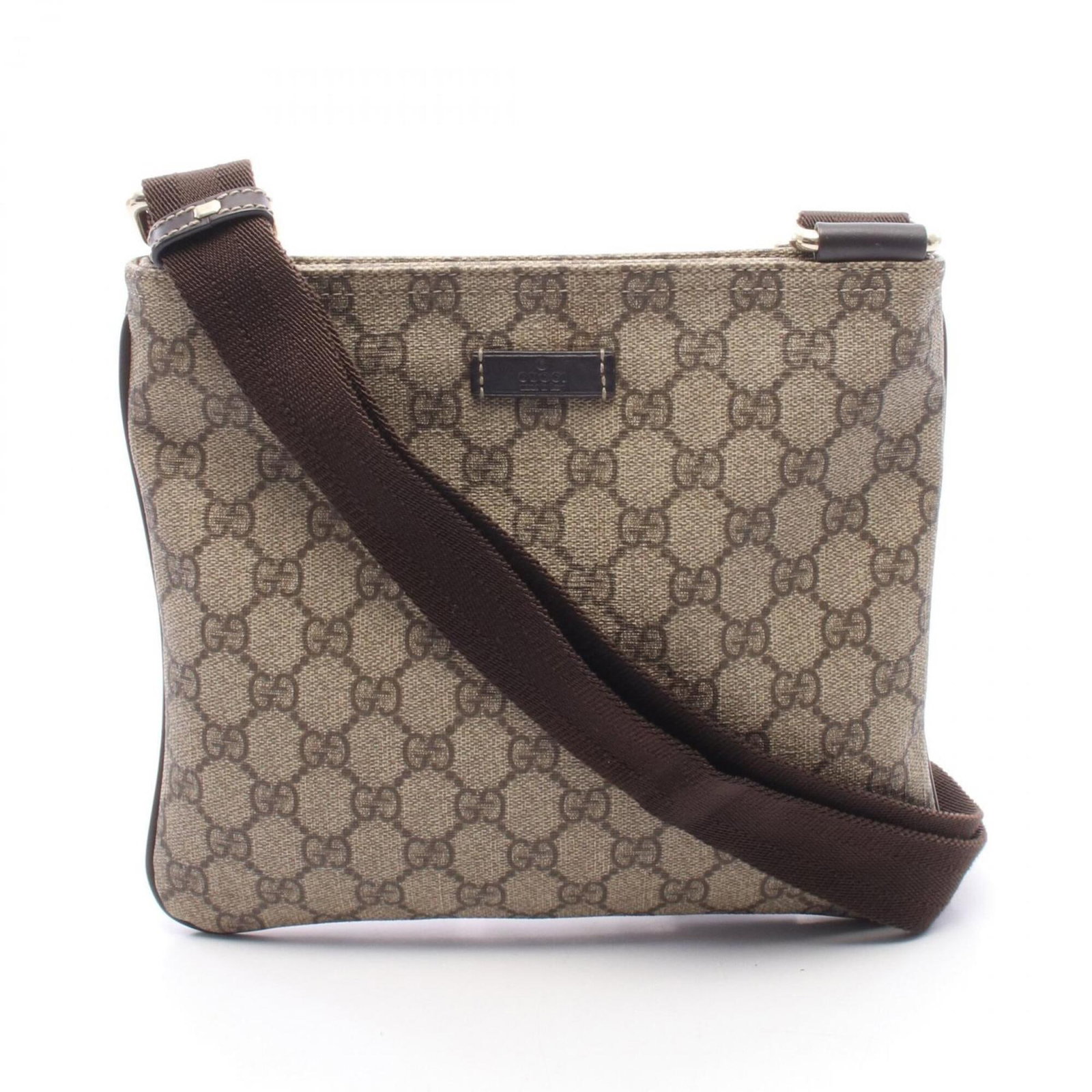Gucci Handbag Shoulder Bag Pvc Leather: Gucci Handbag Shoulder Bag Pvc Leather Gucci's iconic shoulder bag is crafted from a unique blend of PVC and leather, offering a distinctive look and feel. The beige and brown color options provide