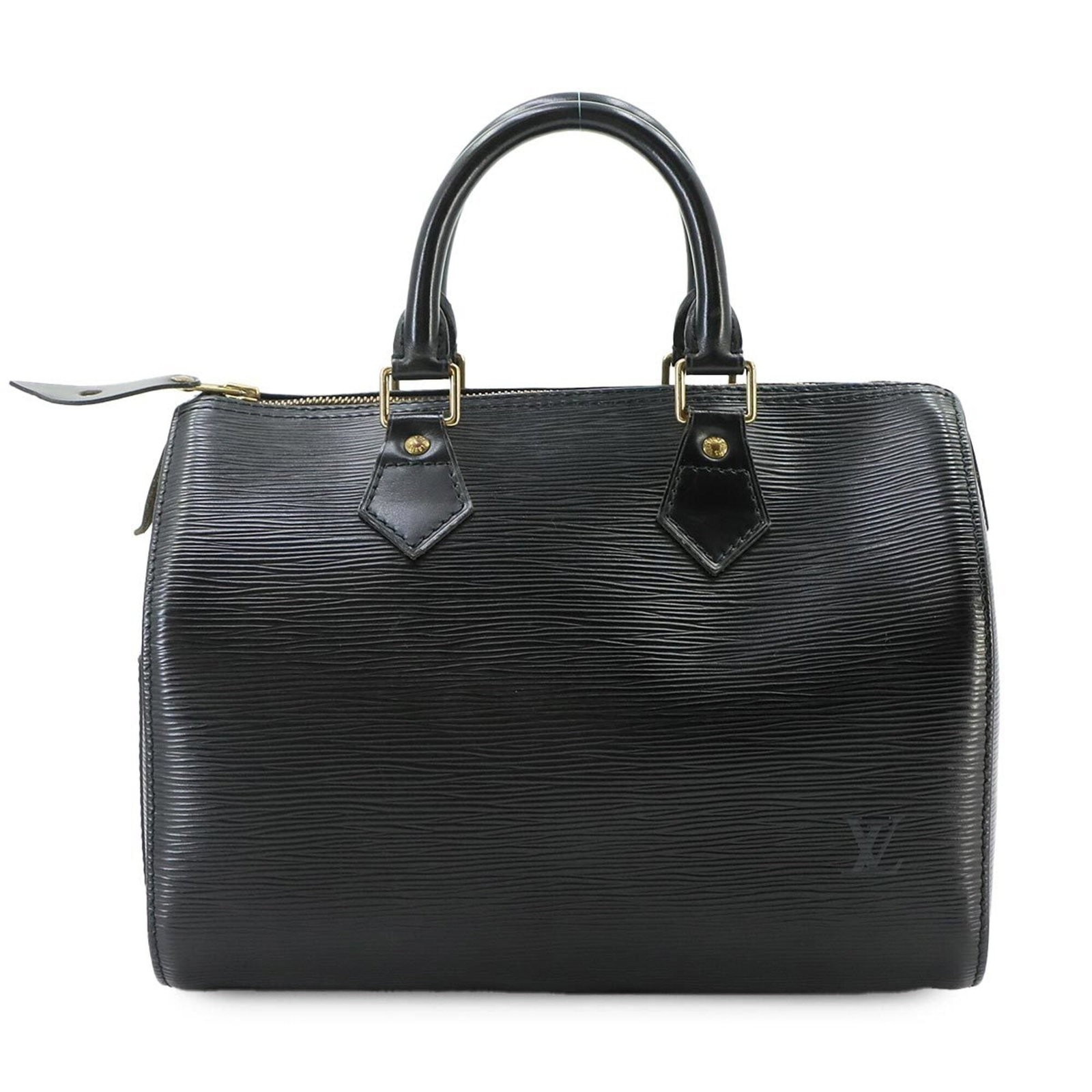 Epi Leather Louis Vuitton Handbag: Epi Leather Louis Vuitton Handbag Epi leather Louis Vuitton handbag in Noir, featuring a classic design with a timeless 19cm x 27cm x 15cm size. Made from high-quality Epi leather, this luxurious