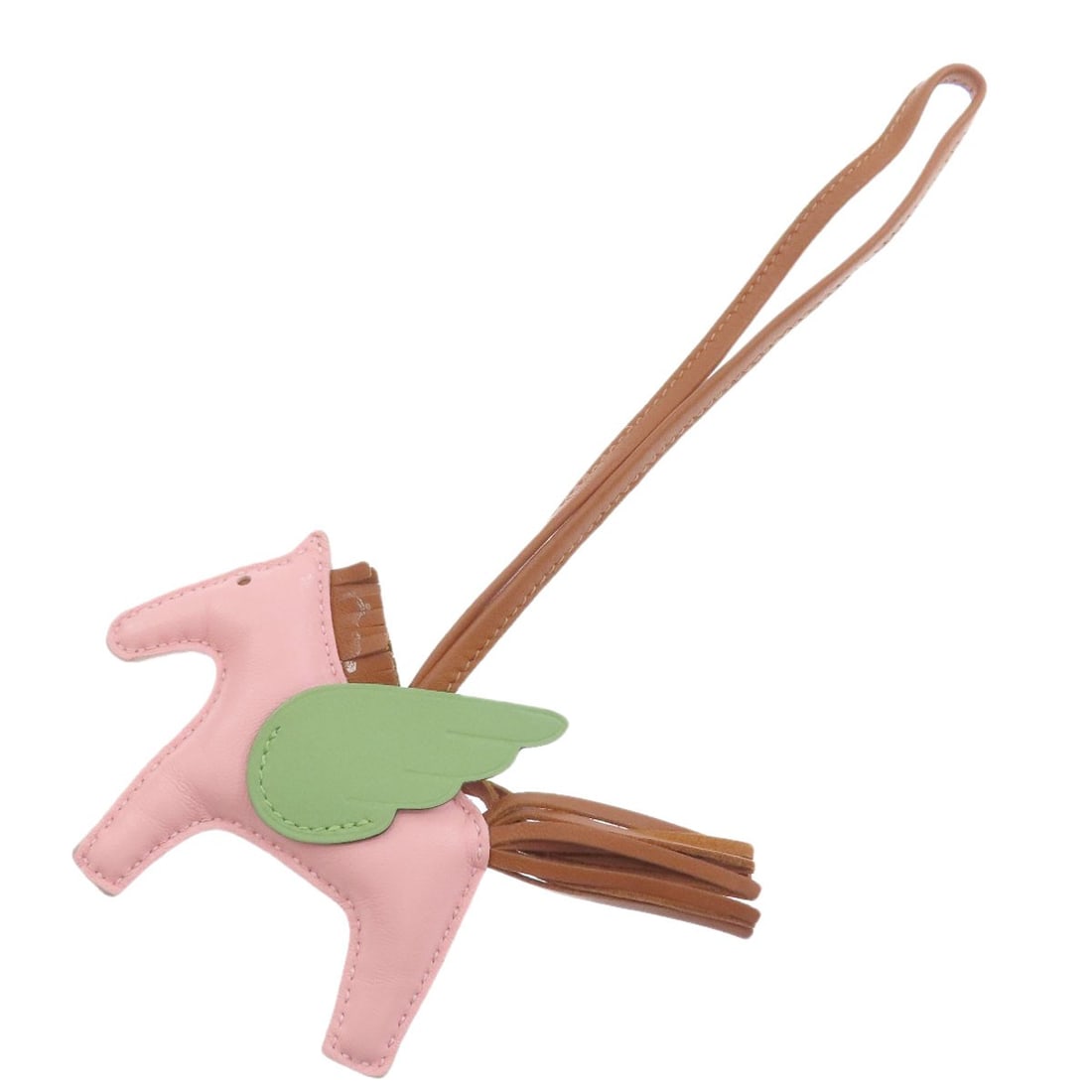 Hermes Rodeo Pm Pegasus Key Ring Anyo Miro: Hermes Rodeo Pm Pegasus Key Ring Anyo Miro Pink Anyo Miro key ring from the iconic Hermes Rodeo Pm Pegasus collection, showcasing a vibrant pink exterior. This stylish accessory features the