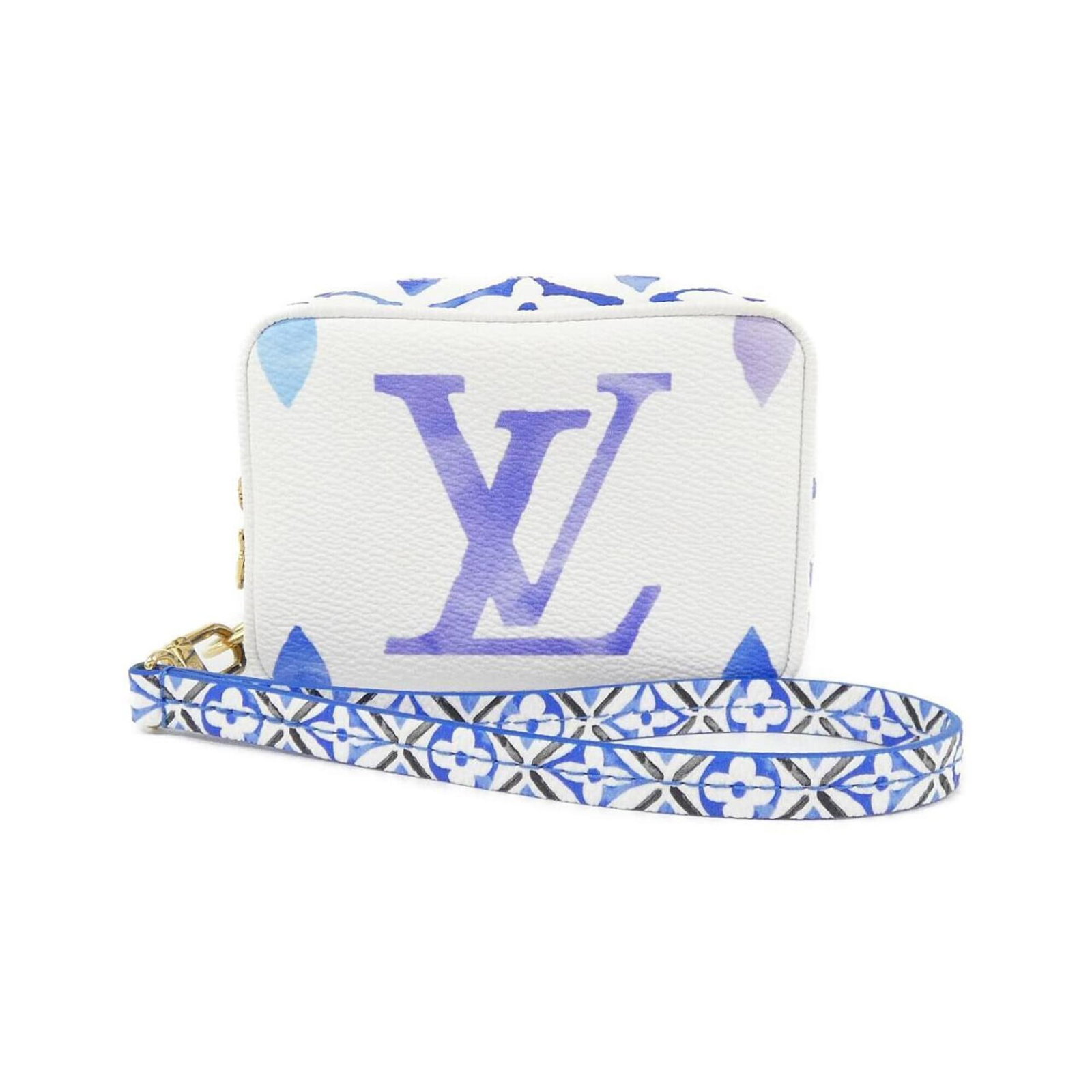 Canvas coated handbag pouch Louis Vuitton: Canvas coated handbag pouch Louis Vuitton Item Specifics: Brand: Louis Vuitton MPN: M82416 Type: Handbag, Pouch Material: Coated canvas Color: Blue Gender: Women Size (HxWxD): 8cm x 11cm x 4cm /