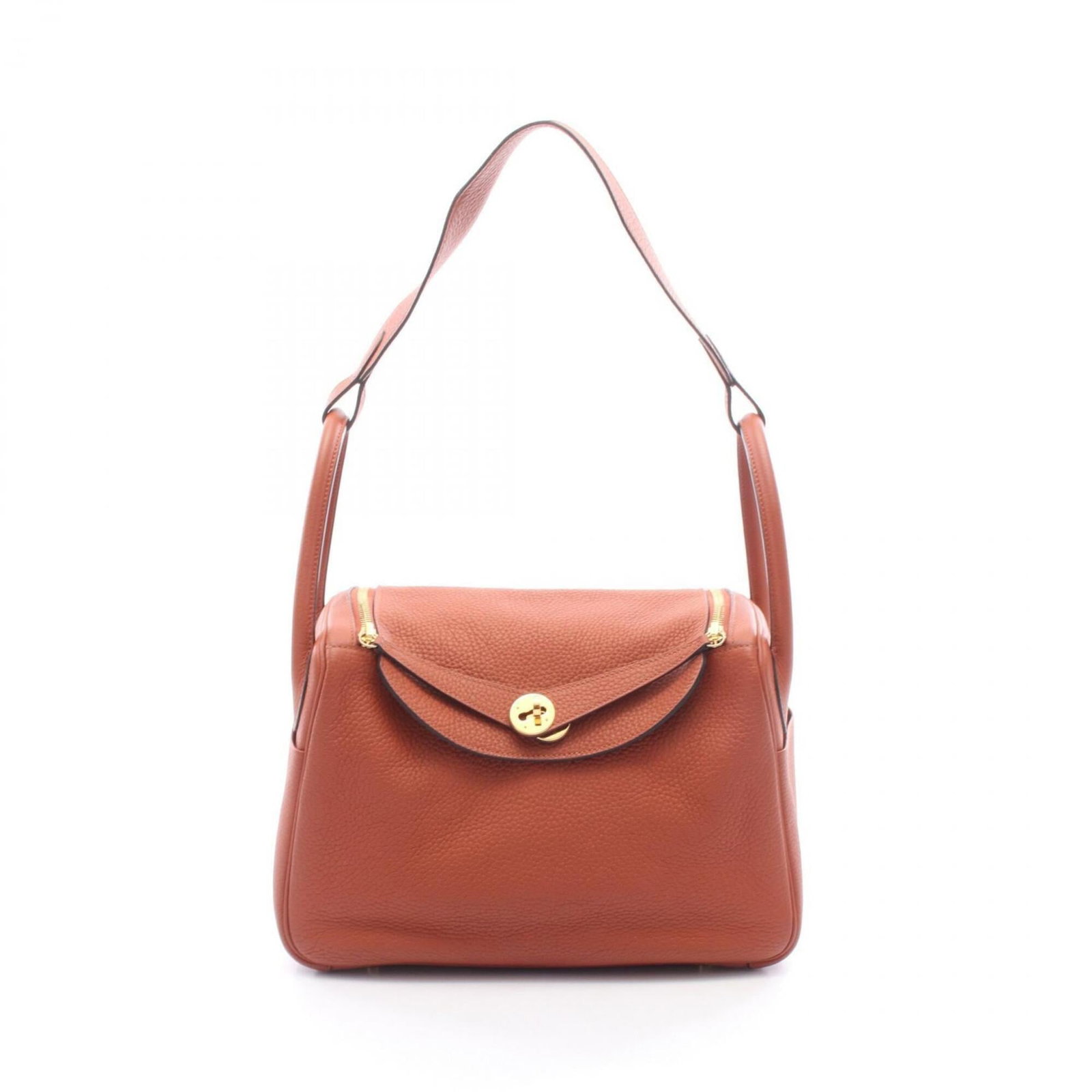 Clemence Taurillon Leather Shoulder Bag Hermes Handbag: Clemence Taurillon Leather Shoulder Bag Hermes Handbag Clemence Taurillon Leather Shoulder Bag from Hermes is a classic design featuring high-quality Taurillon clemence leather in a rich brown color. 