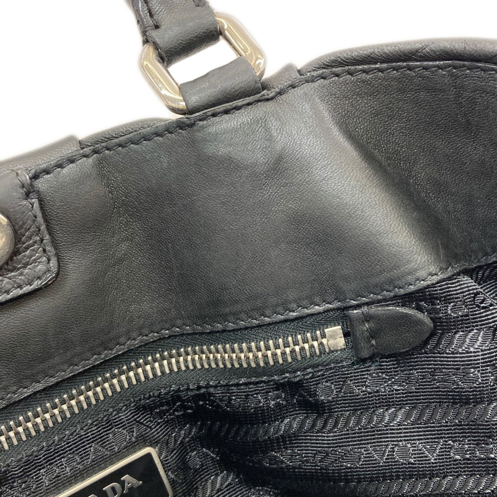 Handbag Leather Prada - 9