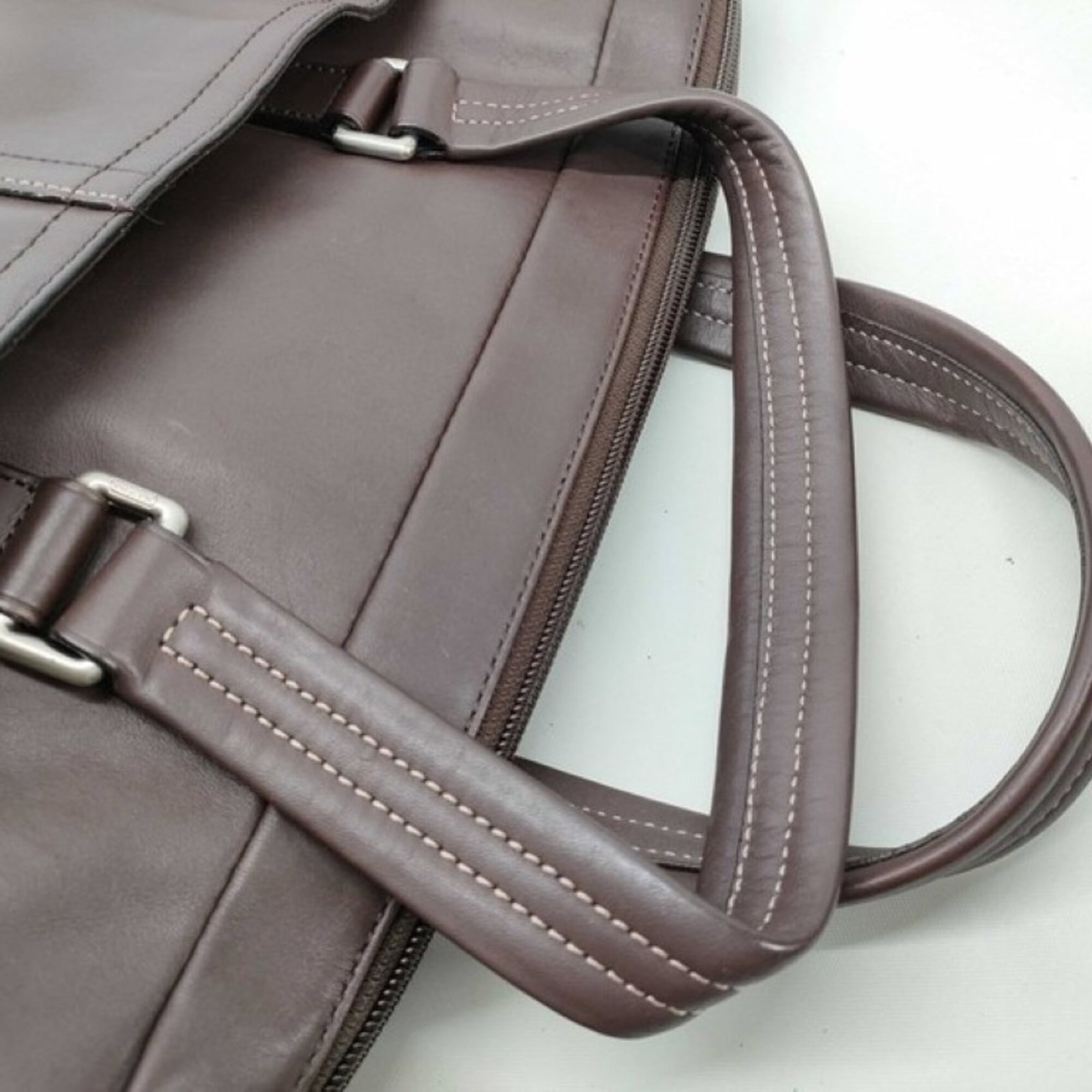 Briefcase Leather Coach - 5