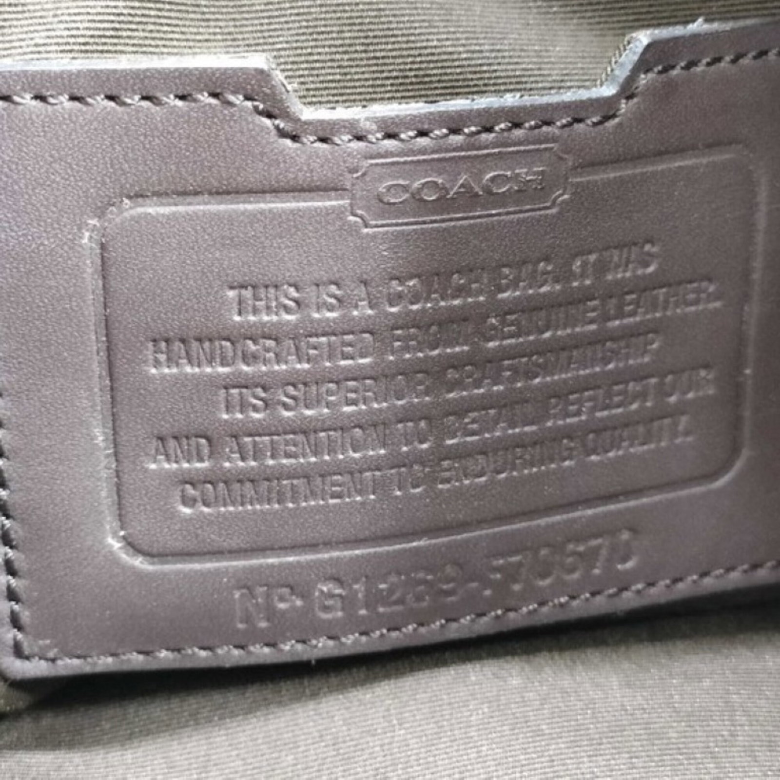 Briefcase Leather Coach - 8