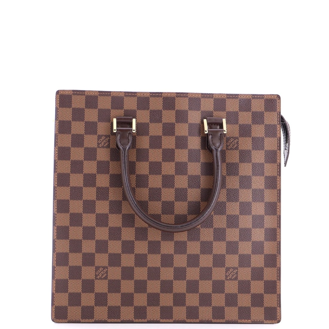 Louis Vuitton Damier Sac PM Bag Venice Plat: Louis Vuitton Damier Sac PM Bag Venice Plat The Louis Vuitton Damier Sac PM Bag Venice Plat is a timeless, brown canvas tote with a classic design. Measuring 11.5" in height, width, and depth, this ba