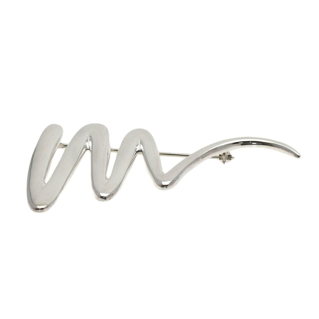 Tiffany Co Scribble Silver Brooch - 3