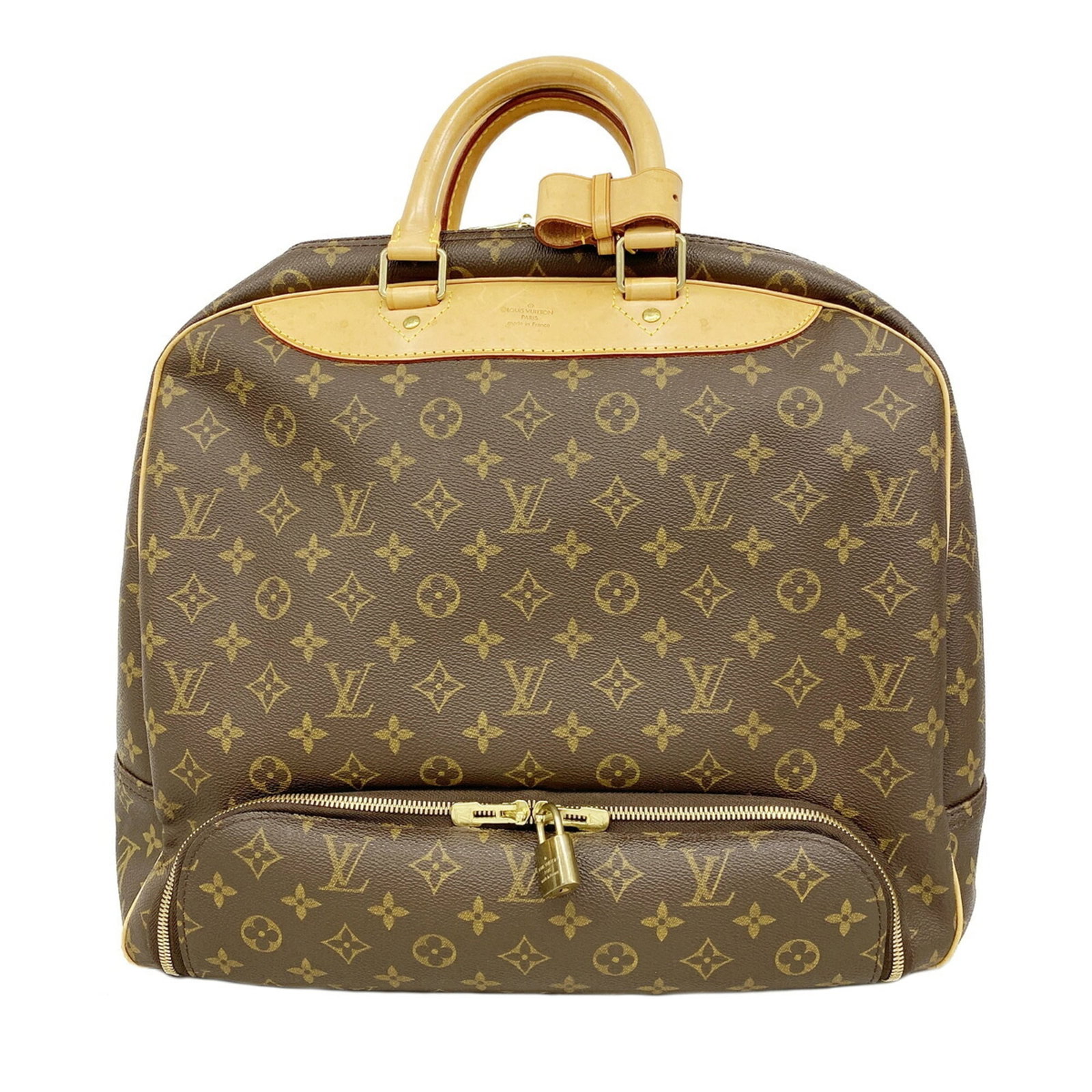 Boston Bag By Louis Vuitton: Boston Bag By Louis Vuitton Brown Boston bag by Louis Vuitton, measuring 40cm x 39cm x 23cm, offering a classic design with a timeless silhouette. This iconic bag features a signature brown color and