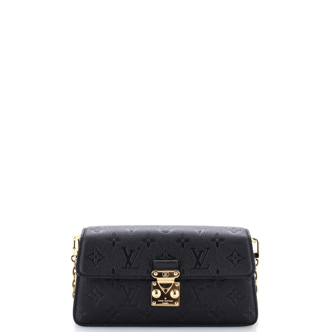 Louis Vuitton Pochette Metis Wallet on Chain Monogram Empreinte Leather: Louis Vuitton Pochette Metis Wallet on Chain Monogram Empreinte Leather Black Louis Vuitton Pochette Metis Wallet on Chain Monogram Empreinte Leather, featuring a sleek cross body design with a