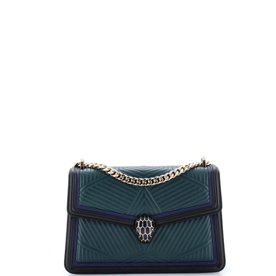 Serpenti Forever Small Quilted Leather Bag Bvlgari Shoulder (1 of 6)