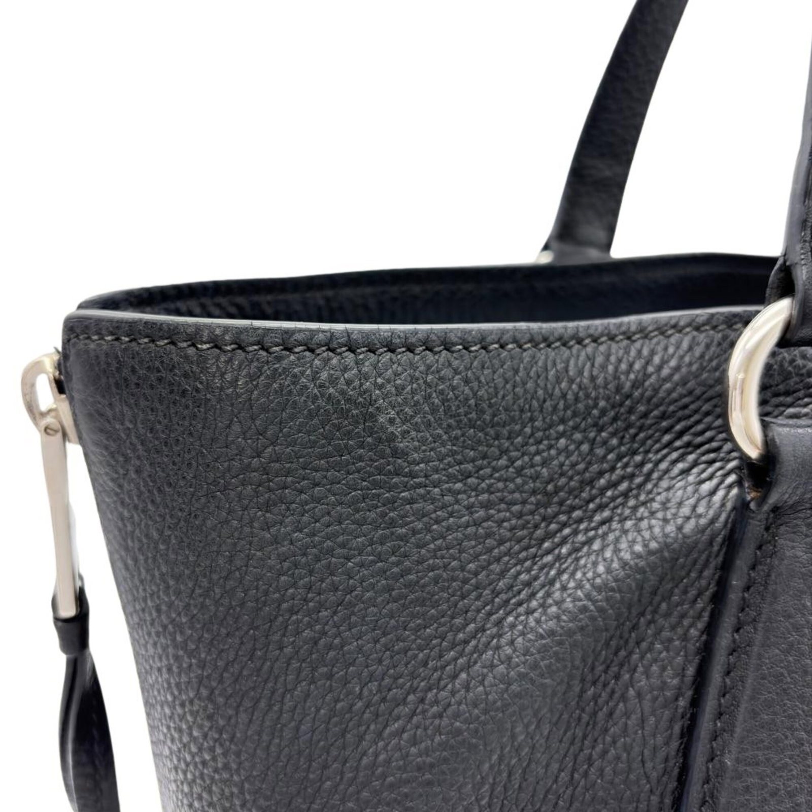Leather Prada Tote Bag - 6