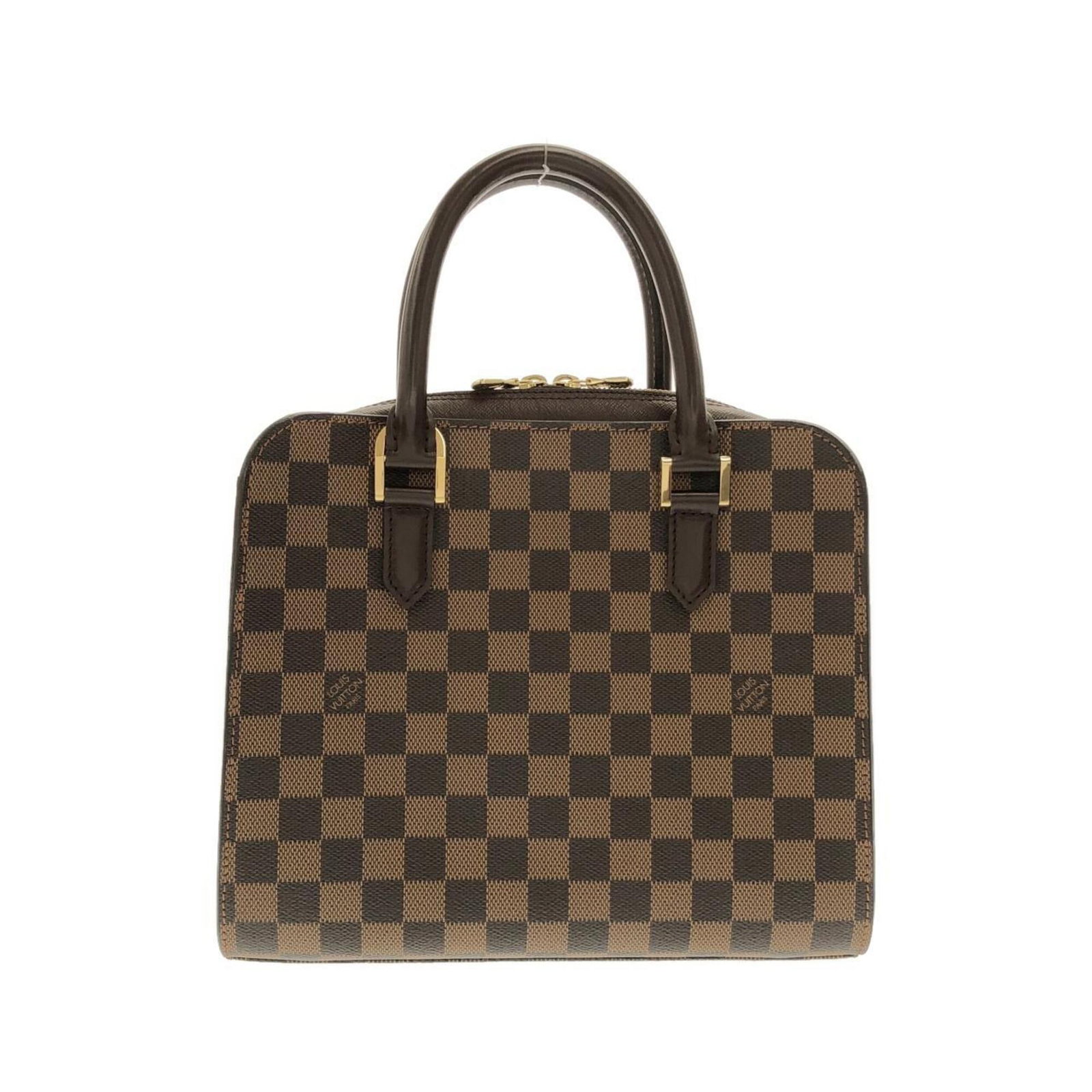 Louis Vuitton Handbag Coated Canvas: Louis Vuitton Handbag Coated Canvas Coated canvas construction provides a durable and stylish handbag. The Ebene color and gold hardware add a touch of sophistication, while the 23cm x 26cm x 10cm