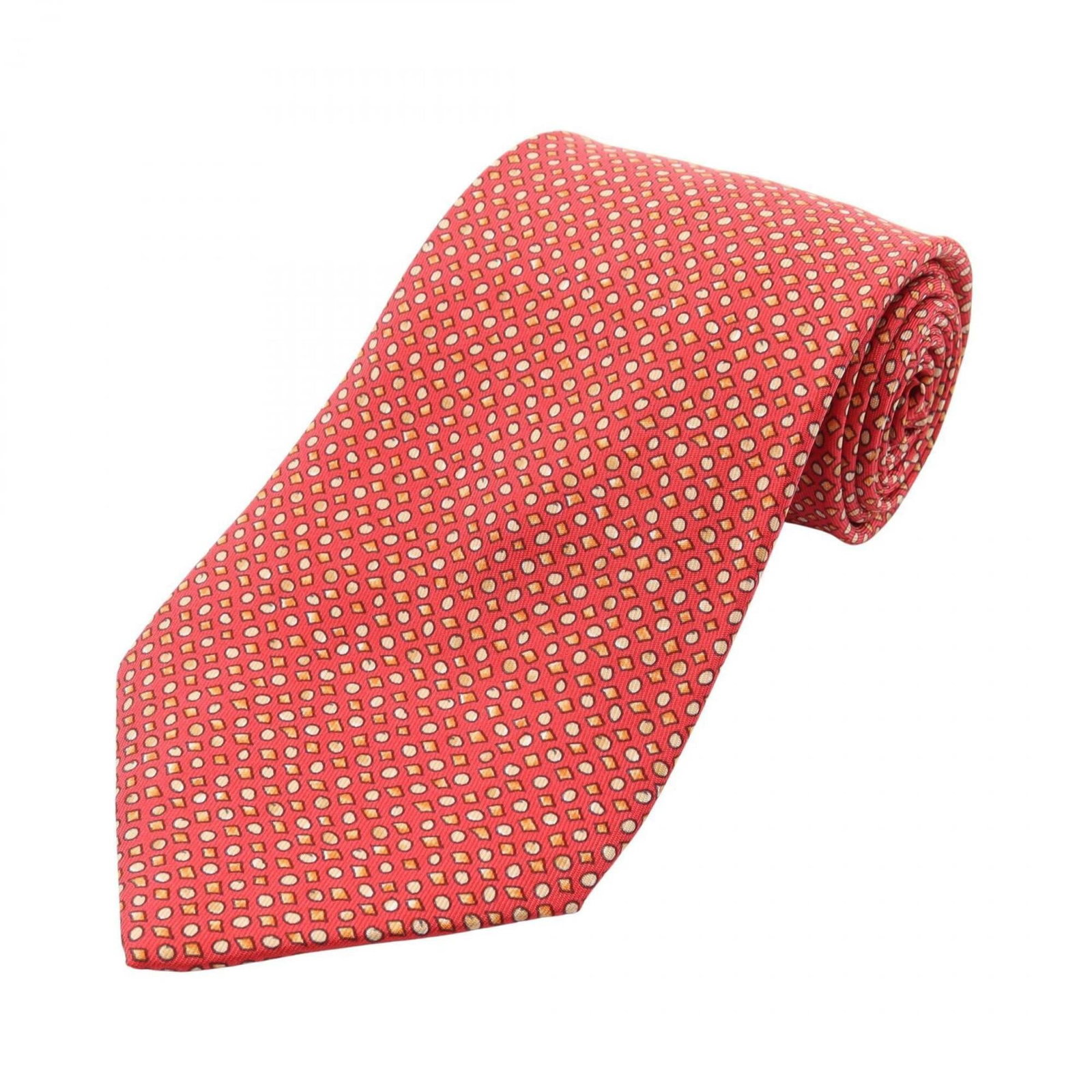Silk Cravat Hermes: Silk Cravat Hermes Silk Cravat in Multi-color, Orange, and Red hues, measuring 150cm in length, crafted from high-quality silk. This cravat features a vibrant, multi-colored design that adds a pop of