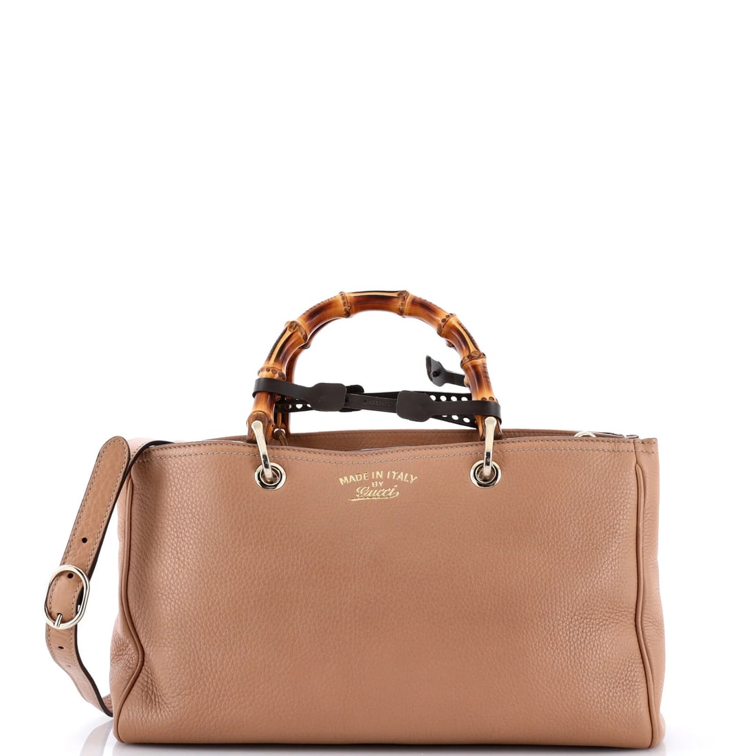 Bamboo Shopper Tote Leather Gucci Medium: Bamboo Shopper Tote Leather Gucci Medium Bamboo Shopper Tote Leather Gucci Medium is a neutral-colored, medium-sized tote bag made from high-quality leather and featuring a gold-tone hardware. Minor