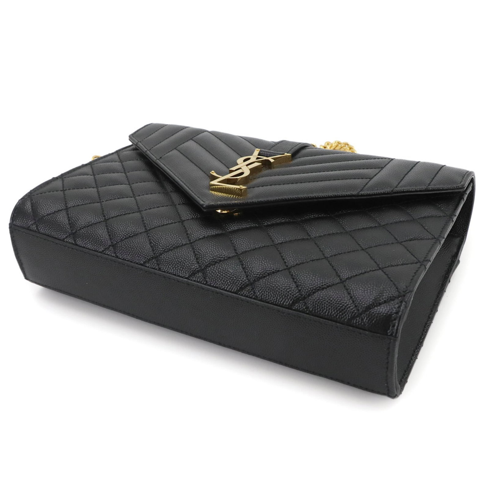 Saint Laurent Handbag Shoulder Bag Leather: Saint Laurent Handbag Shoulder Bag Leather This sleek Saint Laurent shoulder bag is crafted from high-quality black leather, featuring a timeless design that exudes sophistication. Measuring 17cm x