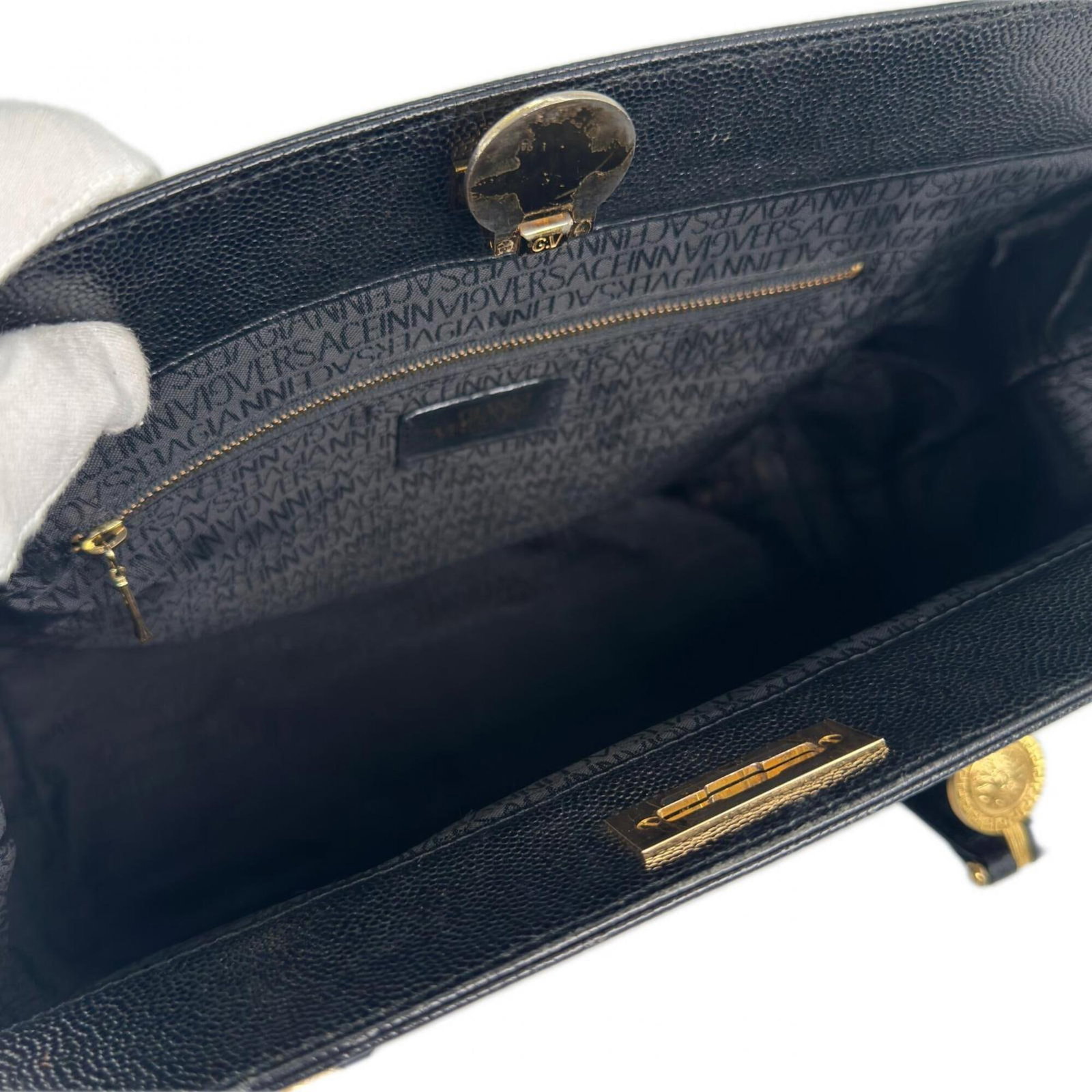 Versace Tote Bag Leather - 11