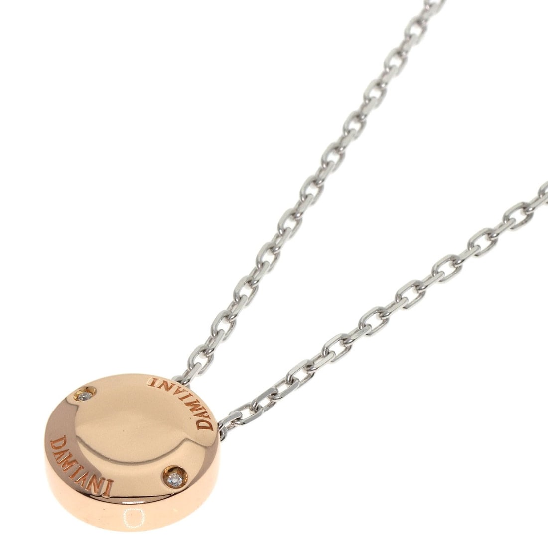 Damiani Brazoni Diamond Necklace K18 Pink Gold K18 White Gold: Damiani Brazoni Diamond Necklace K18 Pink Gold K18 White Gold Damiani Brazoni Diamond Necklace K18 Pink Gold K18 White Gold is a stunning piece featuring a diamond, set in K18 pink gold and K18 white