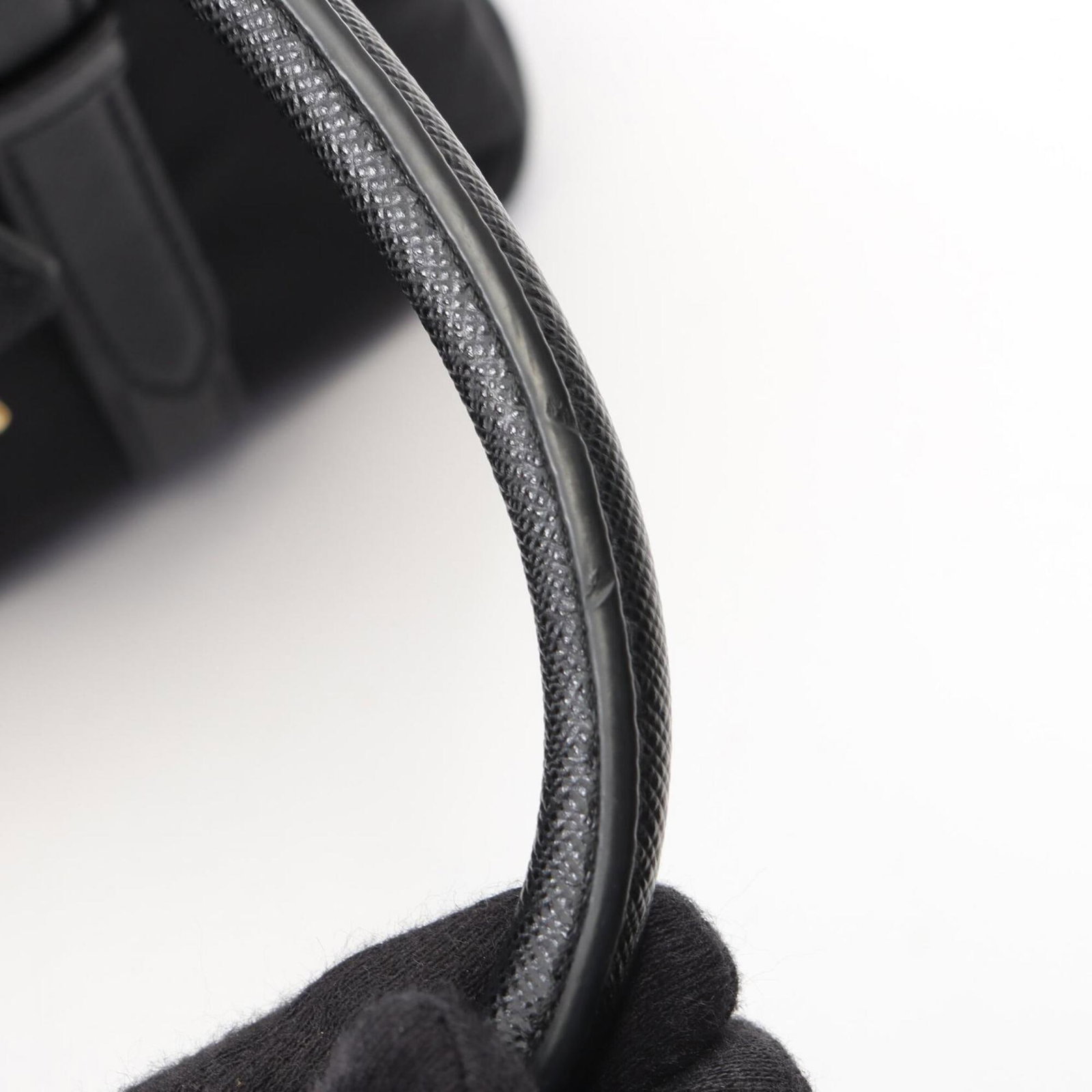 Handbag Nylon Leather Prada - 8