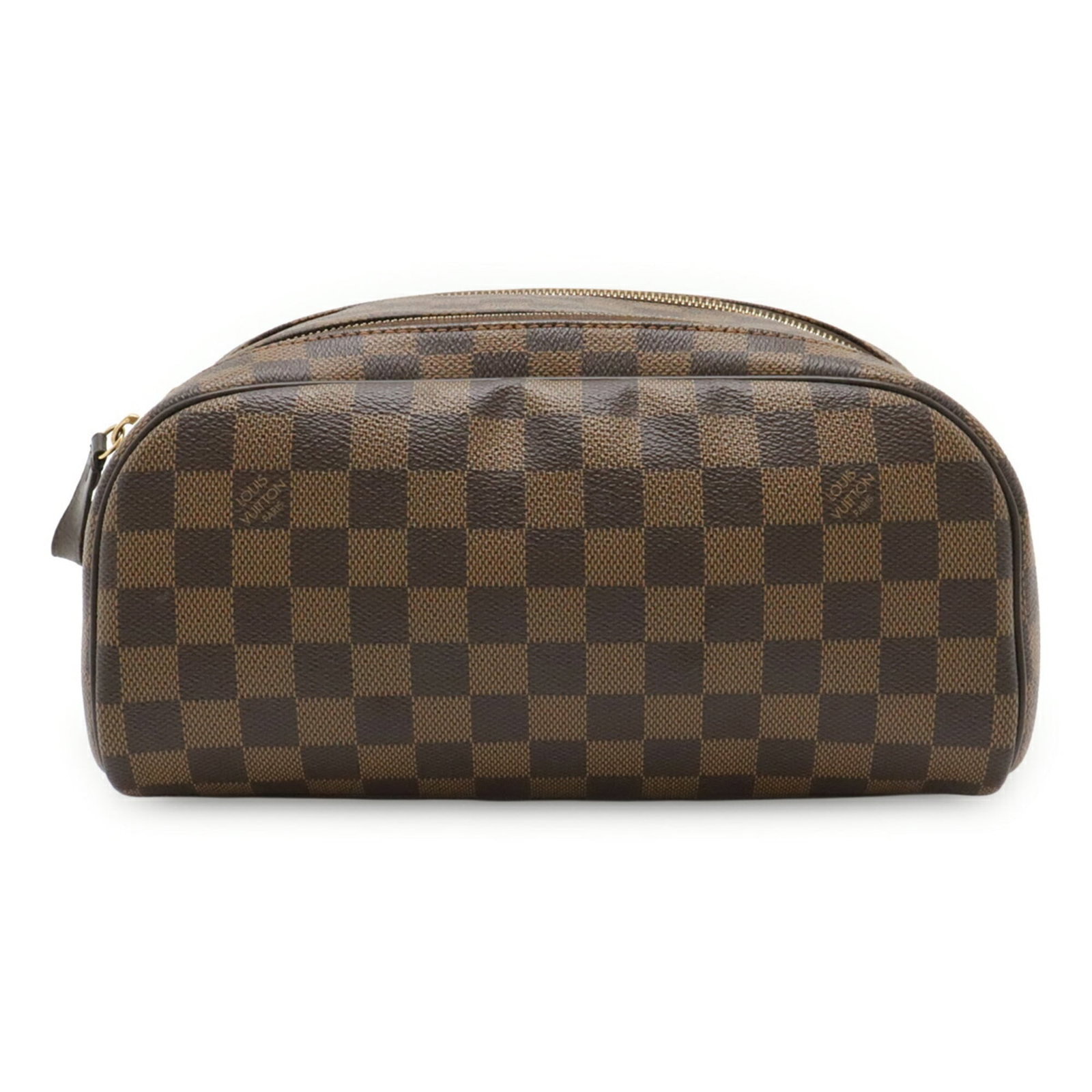 Louis Vuitton Pouch Coated Canvas Pvc: Louis Vuitton Pouch Coated Canvas Pvc The Louis Vuitton Pouch is a stylish accessory made from PVC-coated canvas, featuring a brown color and a compact size of 14cm x 27cm x 16.5cm. This pouch is a