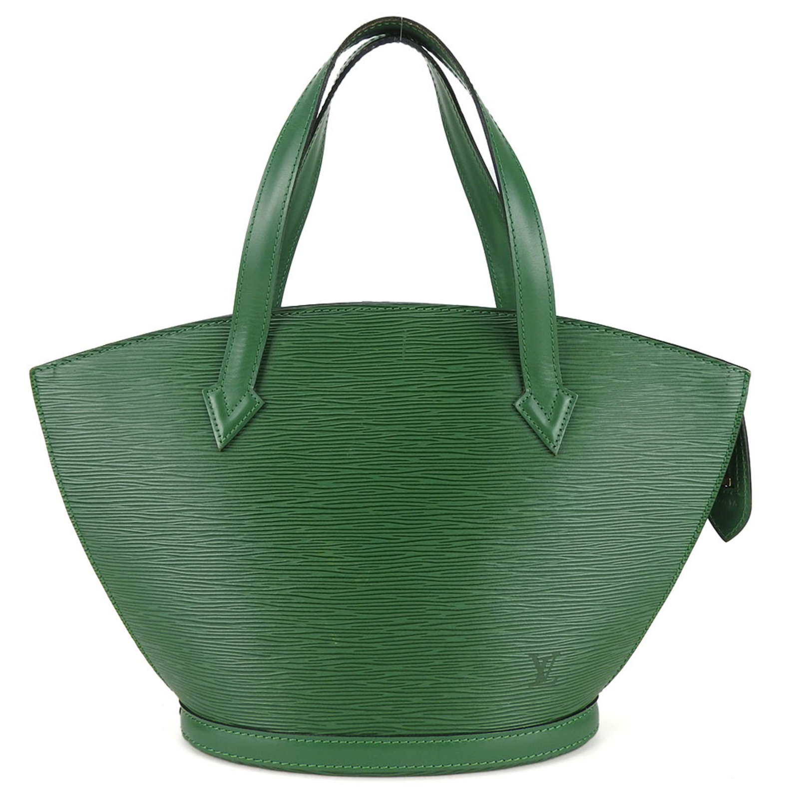 Epi Leather Louis Vuitton Handbag: Epi Leather Louis Vuitton Handbag Epi leather Louis Vuitton Handbag in Borneo green features a sturdy zipper closure and a spacious interior, perfect for daily use. Measuring 23.5cm x 38cm x 10cm,