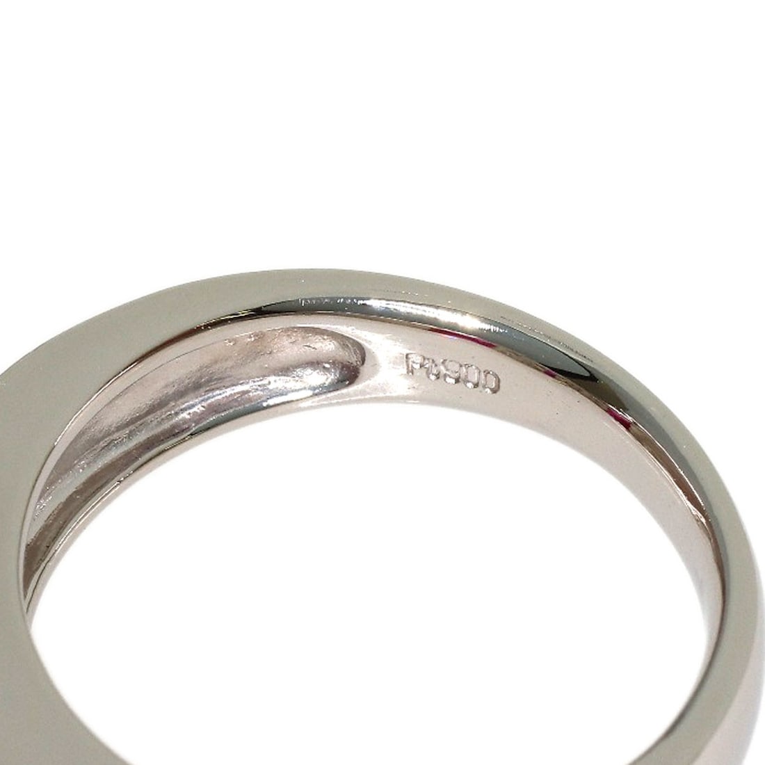 0.84Ct Ruby Diamond Ring Platinum Pt900 7.1G - 5