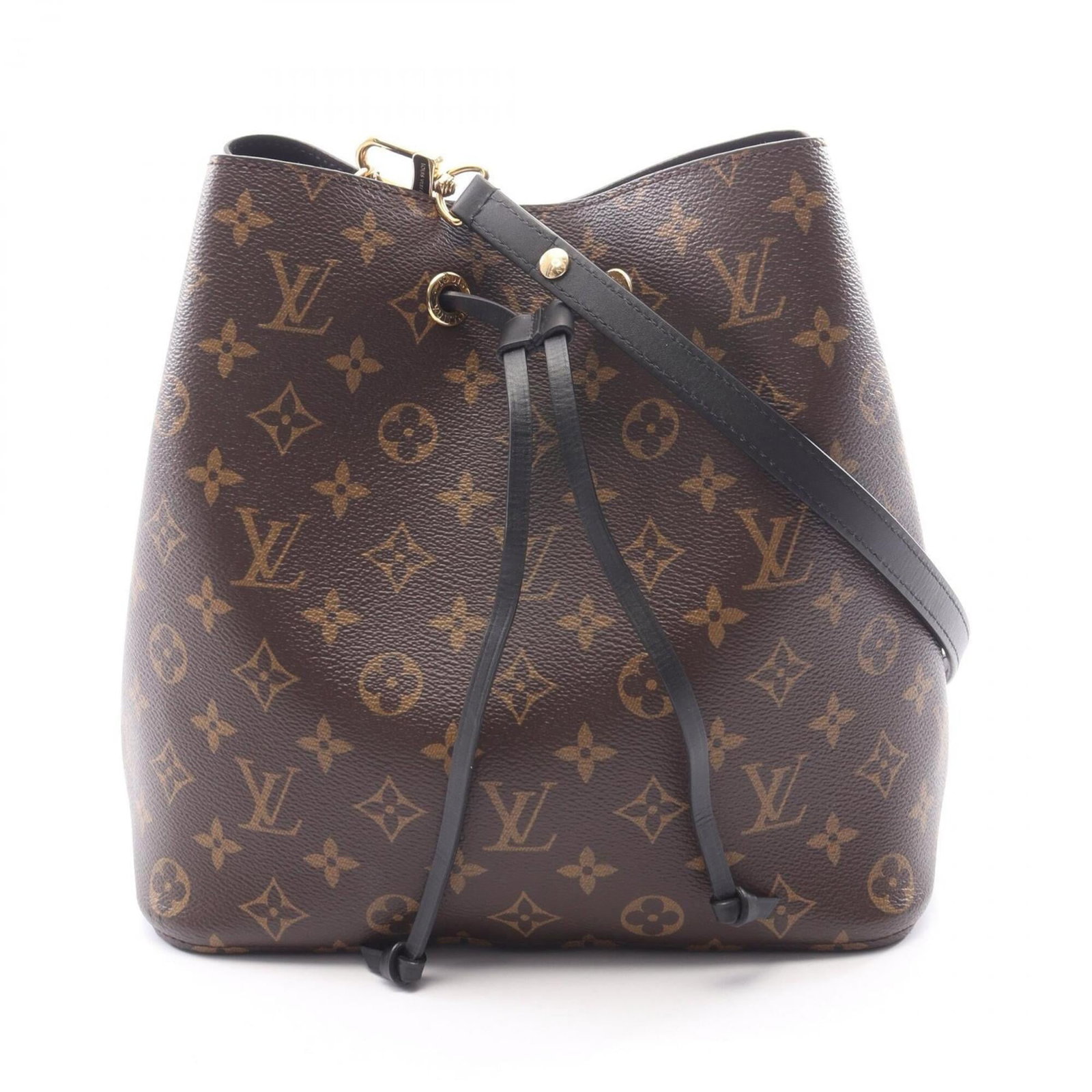 Shoulder Bag Coated Leather Louis Vuitton Handbag: Shoulder Bag Coated Leather Louis Vuitton Handbag Coated canvas and leather combine in this sleek Louis Vuitton shoulder bag, available in black and brown. Measuring 25.5cm x 26cm x 17cm, it features