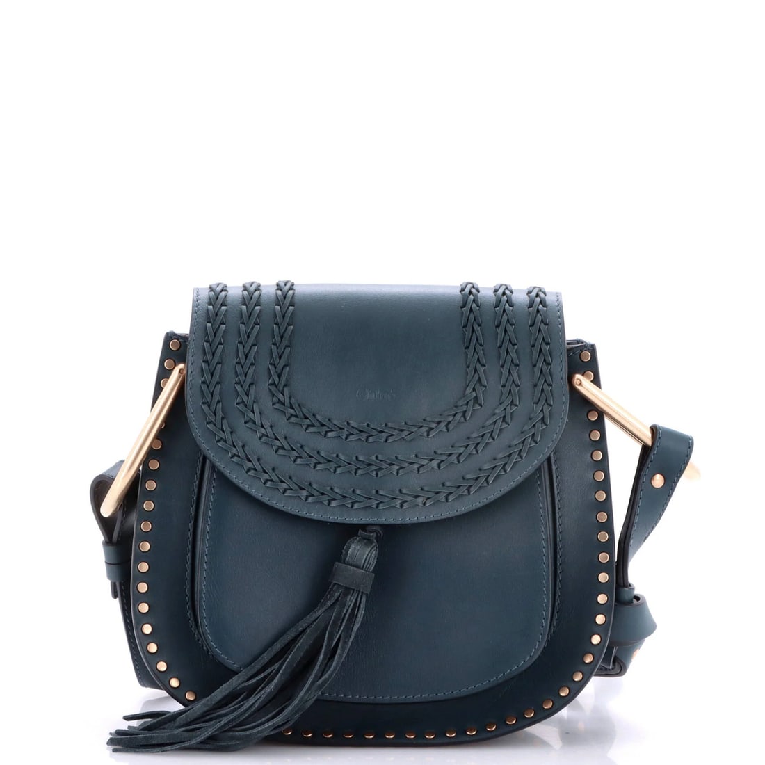 Whipstitch Small Leather Handbag Chloe Hudson: Whipstitch Small Leather Handbag Chloe Hudson The Whipstitch Small Leather Handbag Chloe Hudson boasts a stunning blue exterior with minor creases, scuffs, and edge wear, giving it a unique, pre-loved