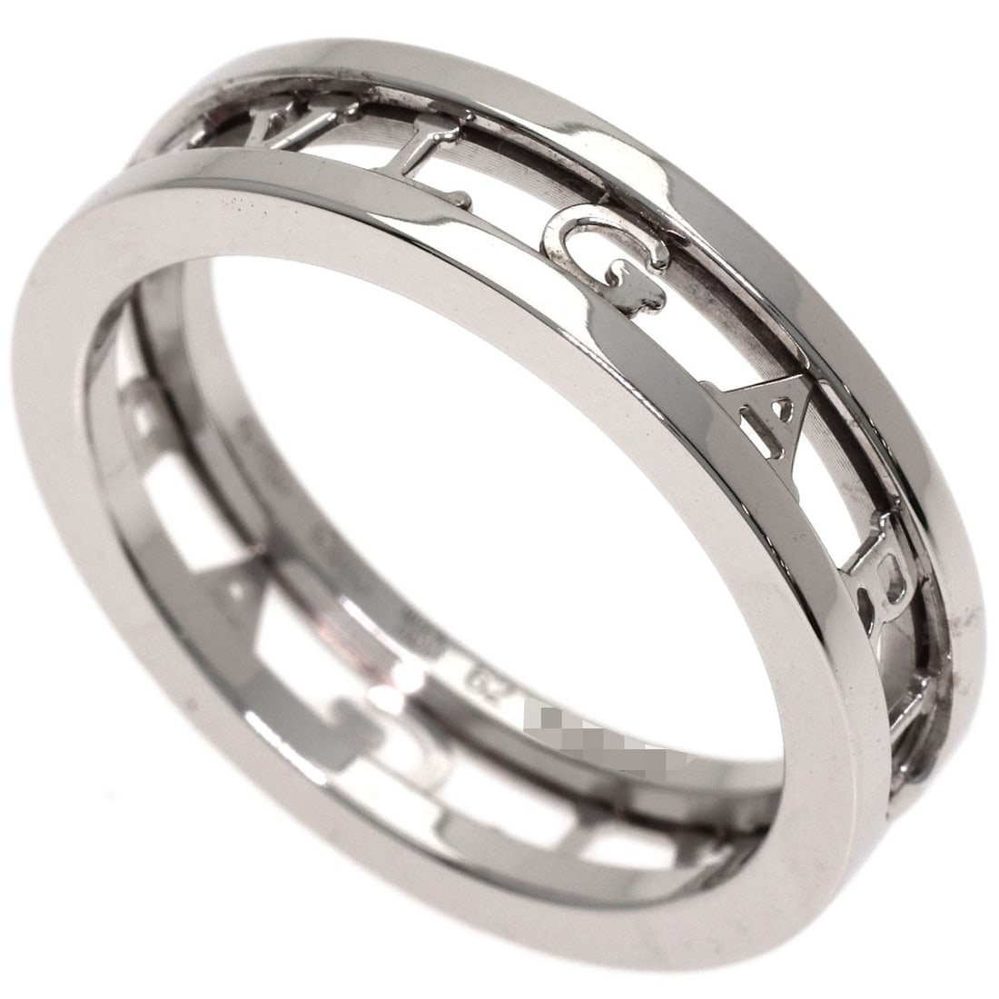 Bvlgari Zero1 Openwork Spiral Ring K18 White Gold: Bvlgari Zero1 Openwork Spiral Ring K18 White Gold K18 White Gold Bvlgari Zero1 Openwork Spiral Ring is a sleek and modern design featuring an openwork spiral pattern. This ring is crafted from 18k