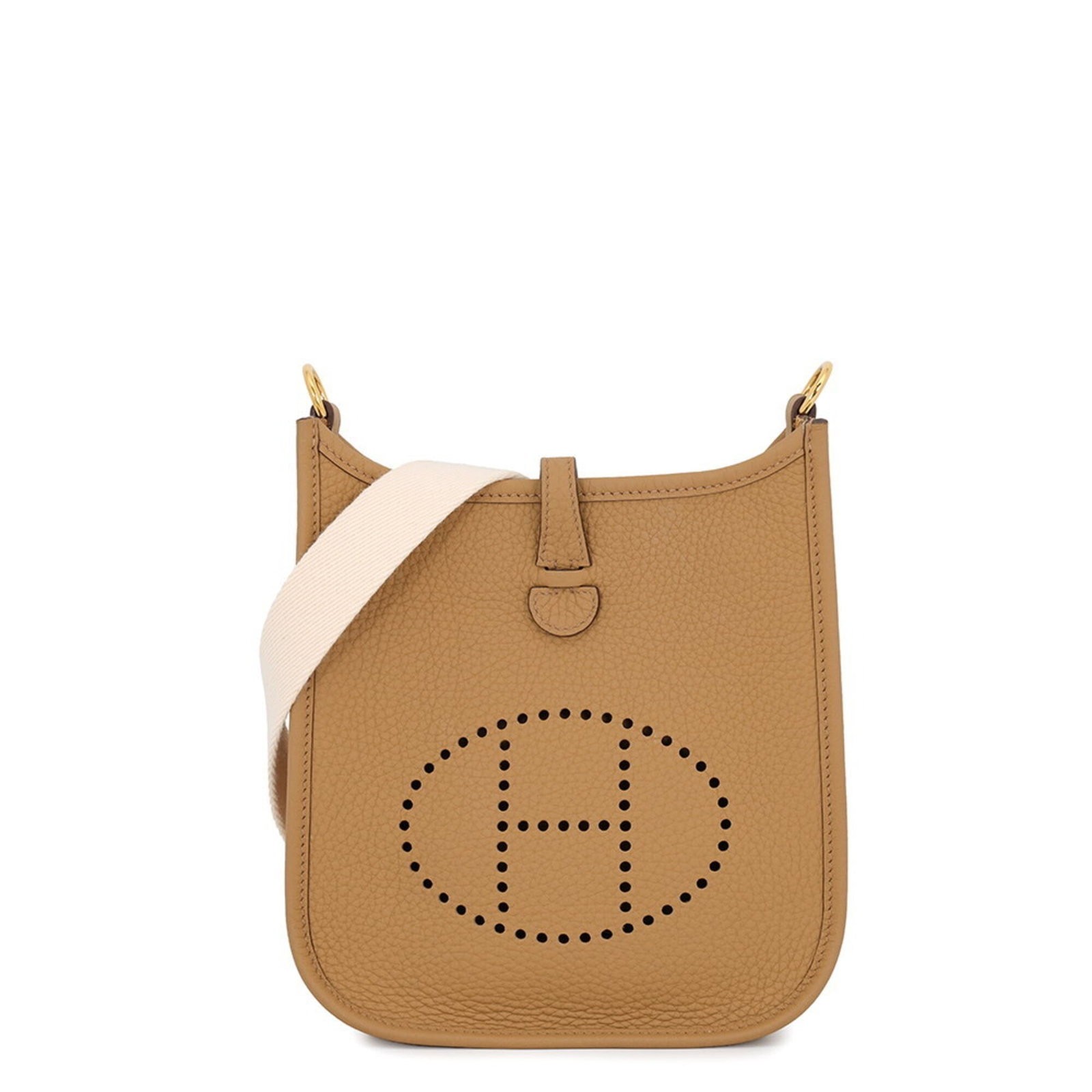 Clemence Taurillon Leather Shoulder Bag Hermes Handbag: Clemence Taurillon Leather Shoulder Bag Hermes Handbag Taurillon clemence leather gives this Evelyne shoulder bag its distinctive look and feel, with gold hardware adding a touch of elegance.