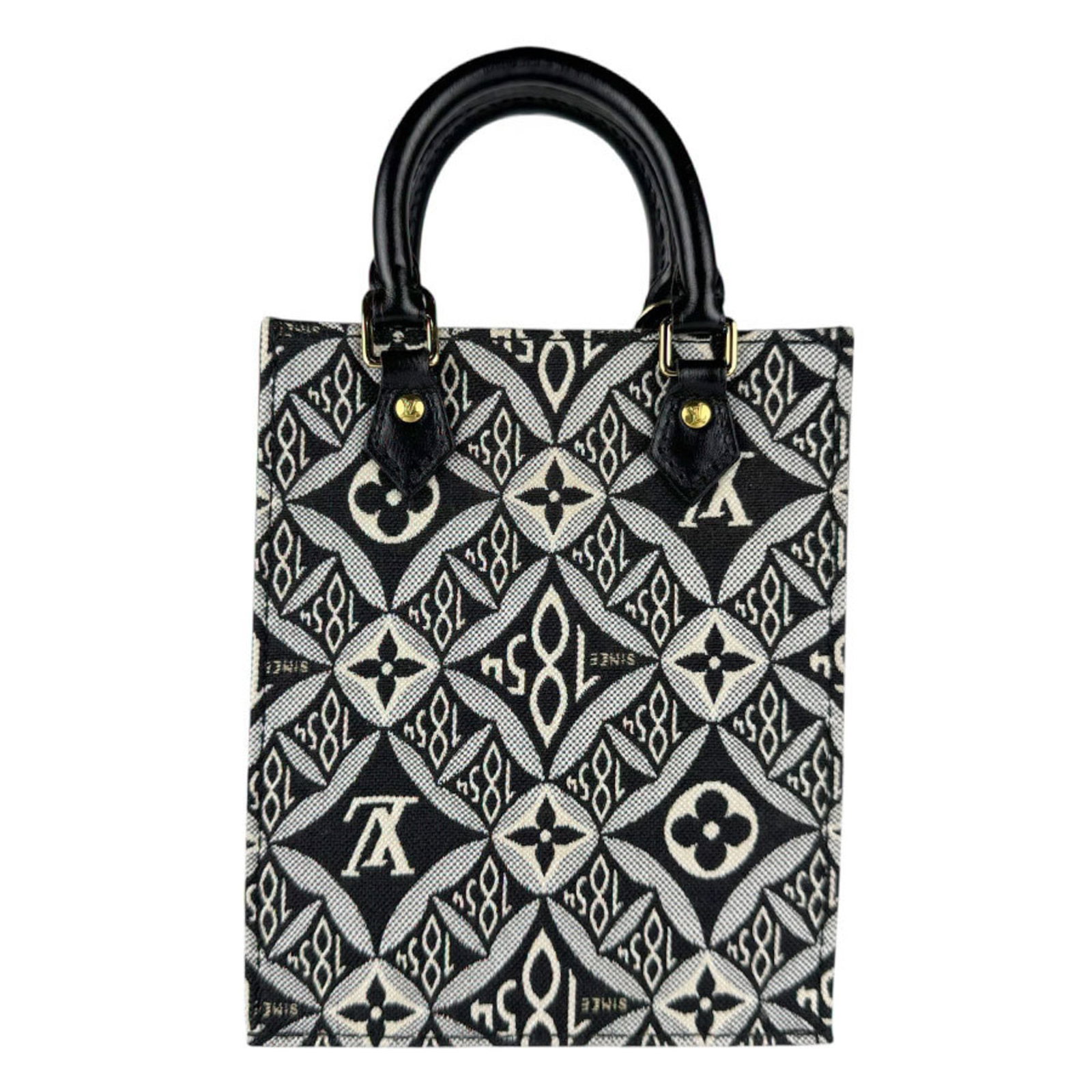 Canvas Leather Shoulder Bag Handbag Louis Vuitton: Canvas Leather Shoulder Bag Handbag Louis Vuitton Canvas Leather Shoulder Bag Handbag Louis Vuitton is made from a combination of canvas and leather materials. The bag features a classic black design