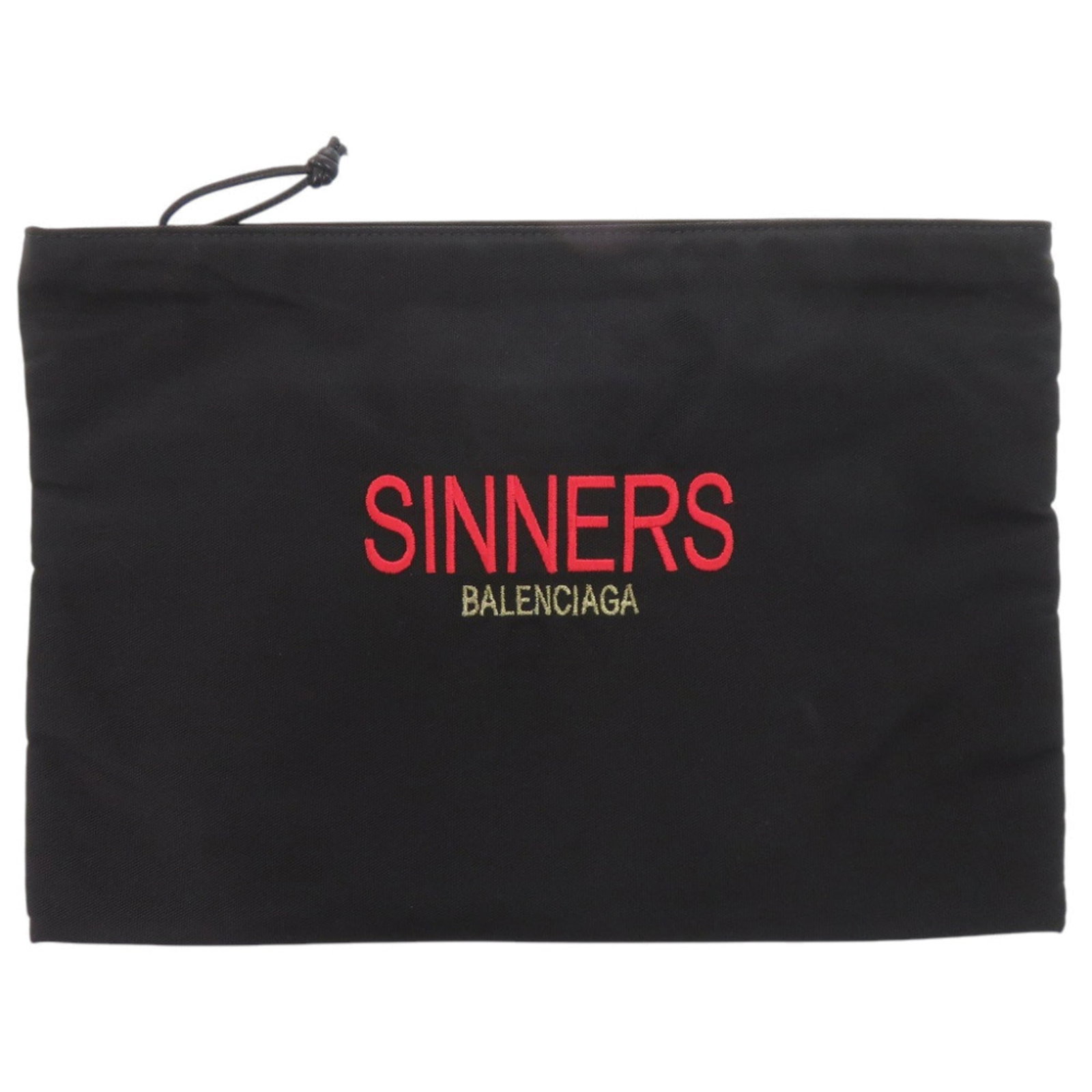 Balenciaga Clutch Bag Handbag Pouch Nylon: Balenciaga Clutch Bag Handbag Pouch Nylon Balenciaga's sleek and modern clutch bag is crafted from durable nylon, offering a chic and versatile accessory for any occasion. Measuring 23cm x 33cm, this