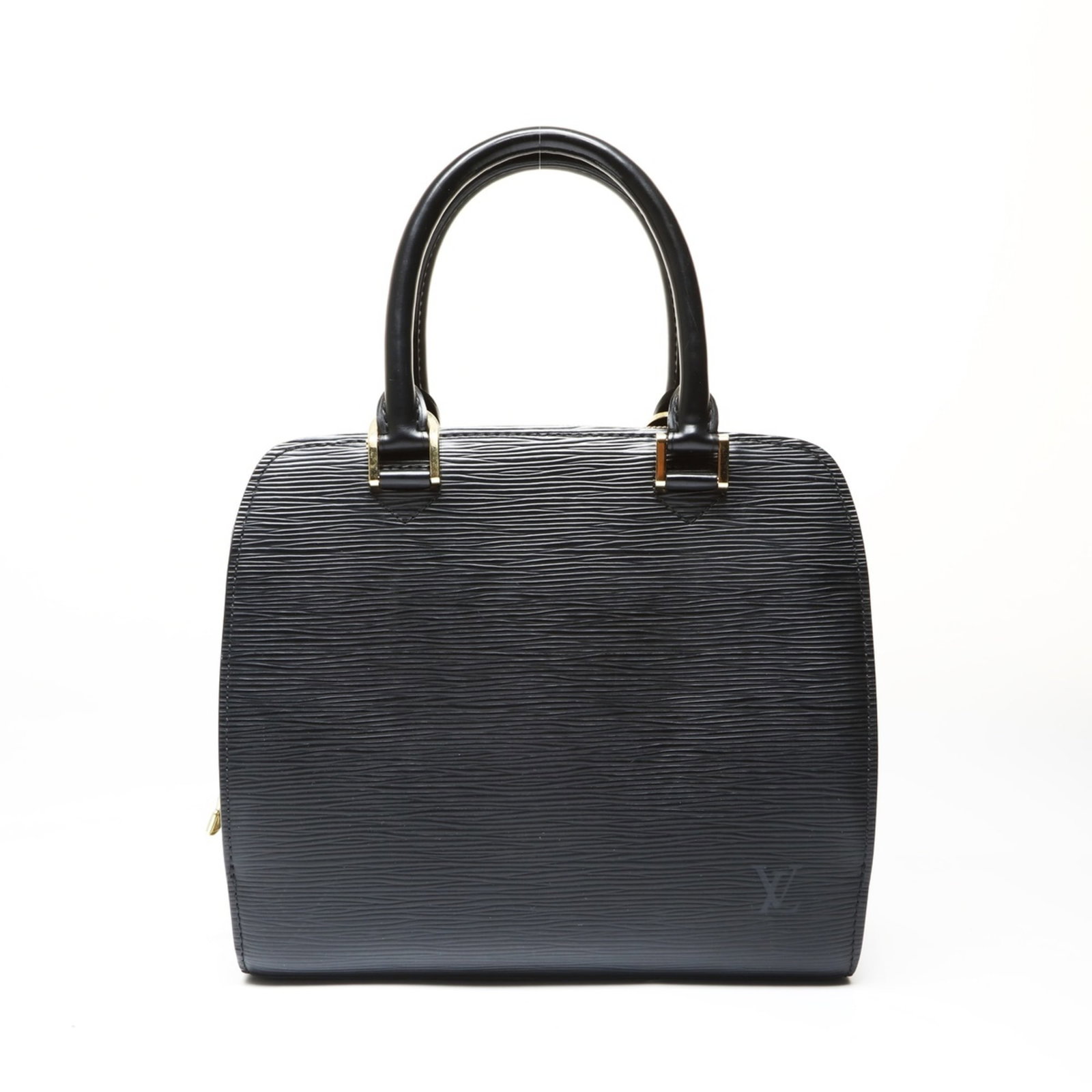 Handbag Louis Vuitton: Handbag Louis Vuitton Black Louis Vuitton handbag from France, measuring 22cm x 25cm x 9cm, with a classic design and sleek silhouette. This stylish accessory features a timeless black color, perfect