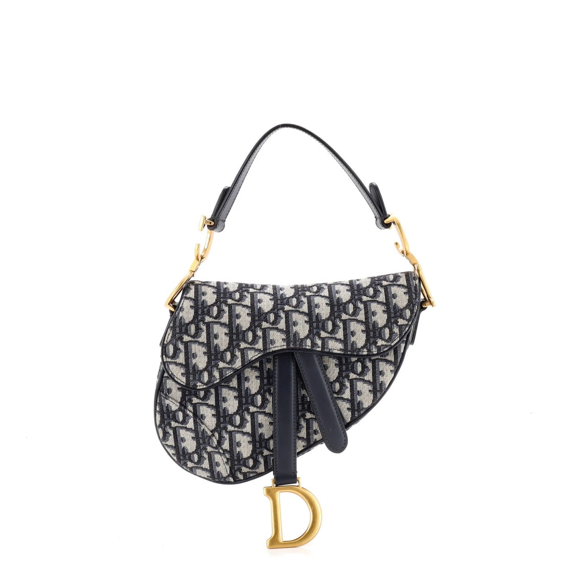 Canvas Oblique Christian Dior Saddle Mini: Canvas Oblique Christian Dior Saddle Mini Canvas Oblique Christian Dior Saddle Mini - A stylish and compact shoulder bag with a signature blue canvas exterior, featuring a classic oblique design and