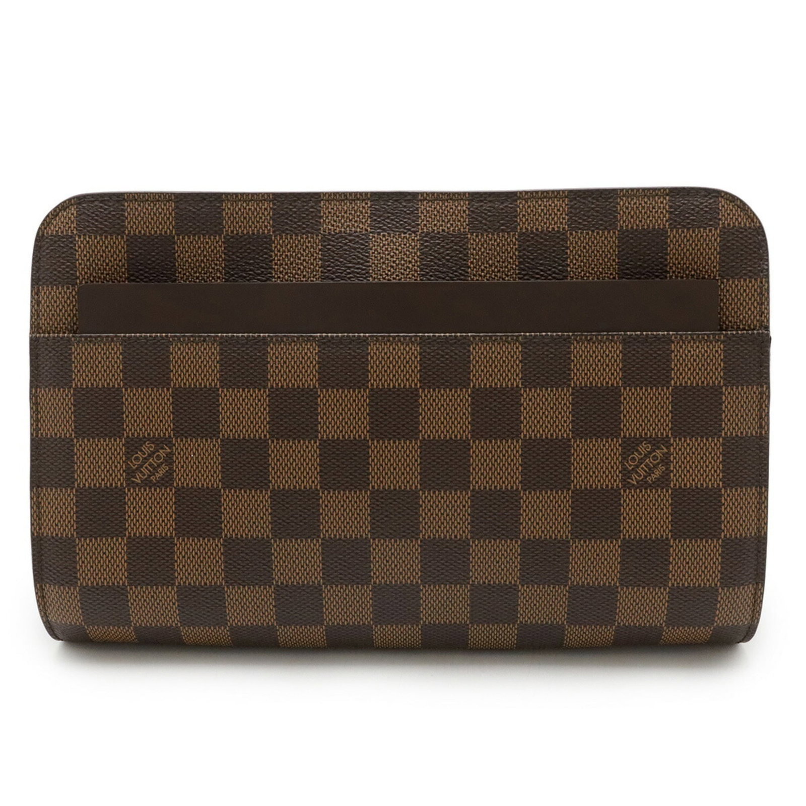 Clutch Bag Pvc Louis Vuitton: Clutch Bag Pvc Louis Vuitton This Louis Vuitton Damier Saint-Louis clutch bag is made from high-quality PVC and features a classic brown and Damier canvas design. The gold hardware adds a touch of