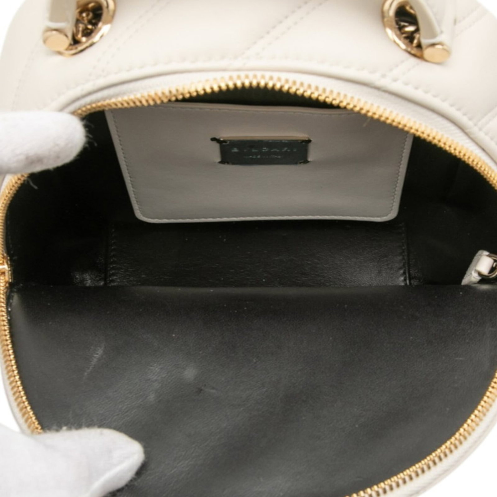 Leather Backpack Bvlgari - 4
