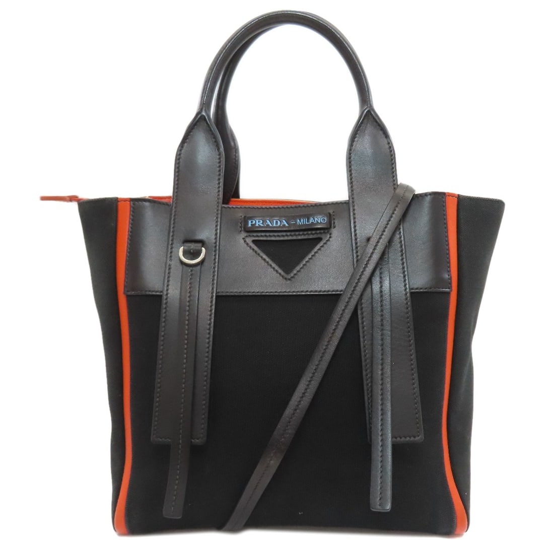 Canvas Handbag Uverture Prada: Canvas Handbag Uverture Prada Canvas Handbag Uverture Prada - A sleek and modern black canvas handbag from PRADA, featuring a signature on the exterior. This stylish bag is made from high-quality canv