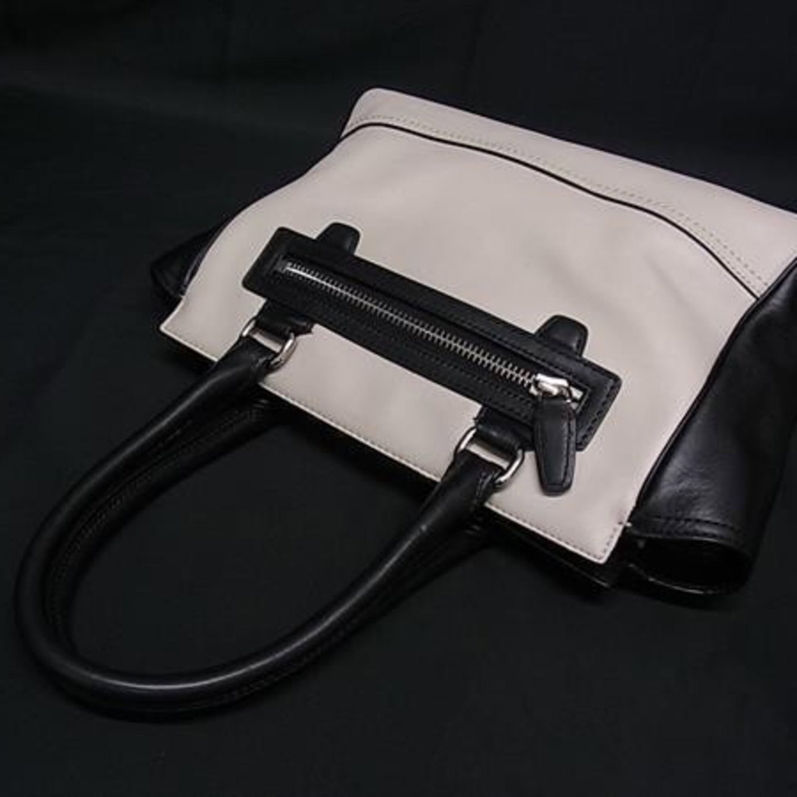Handbag Leather Coach - 3