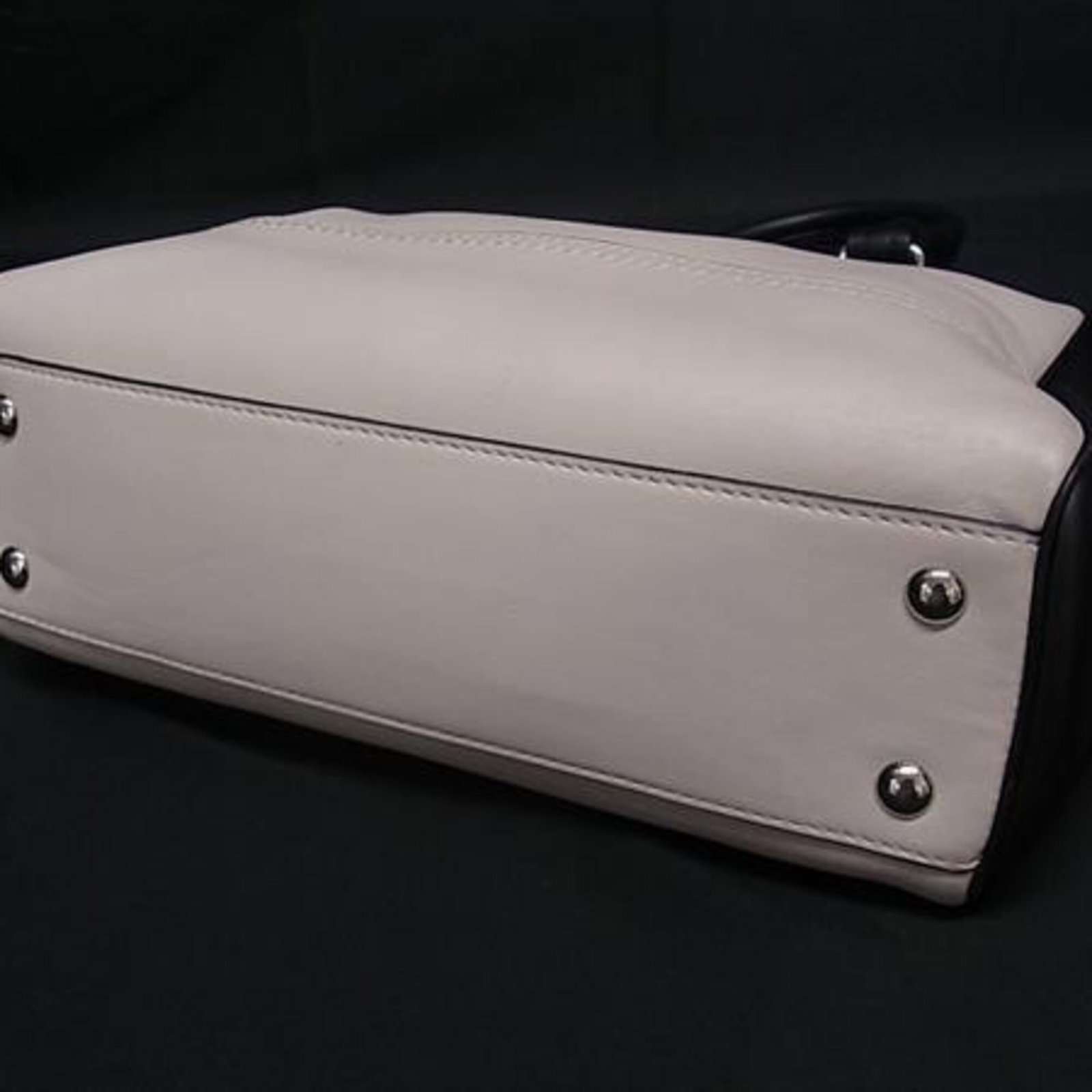 Handbag Leather Coach - 4