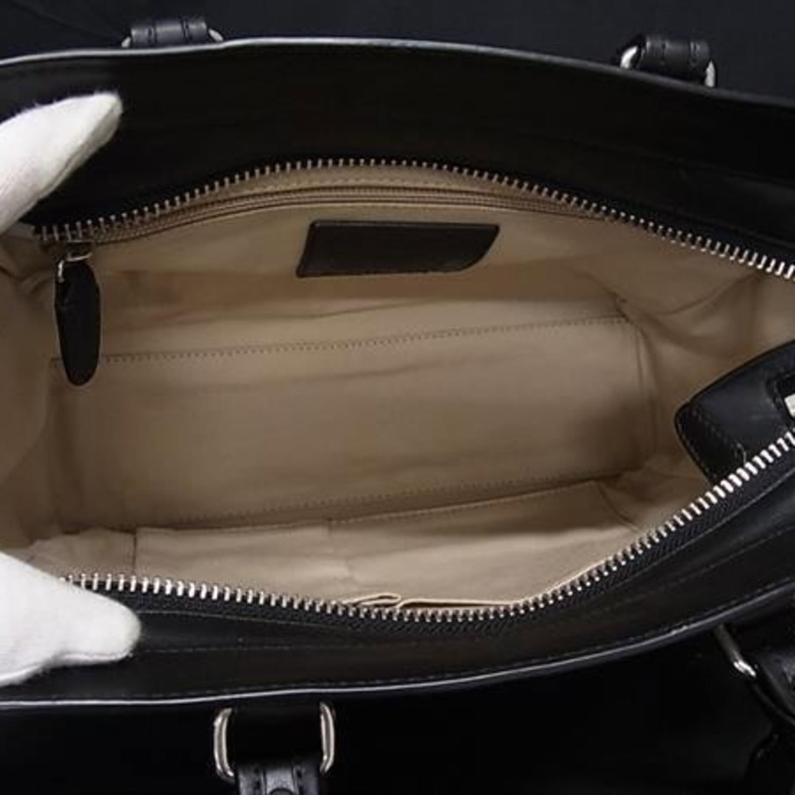 Handbag Leather Coach - 5
