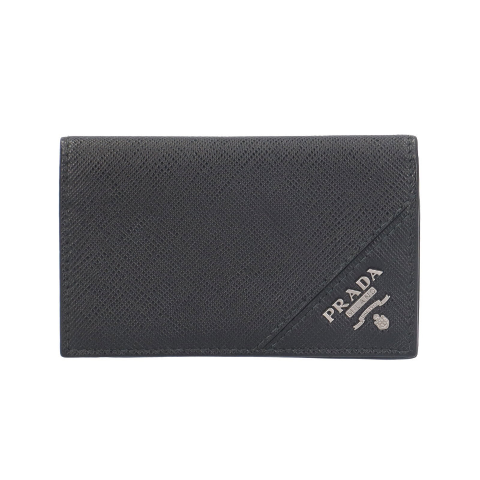 Business Card Case by Prada: Business Card Case by Prada The Prada Business Card Case is a sleek and sophisticated accessory, featuring a black Nero finish and an open pocket for storing small essentials. Weighing just 55g, this 