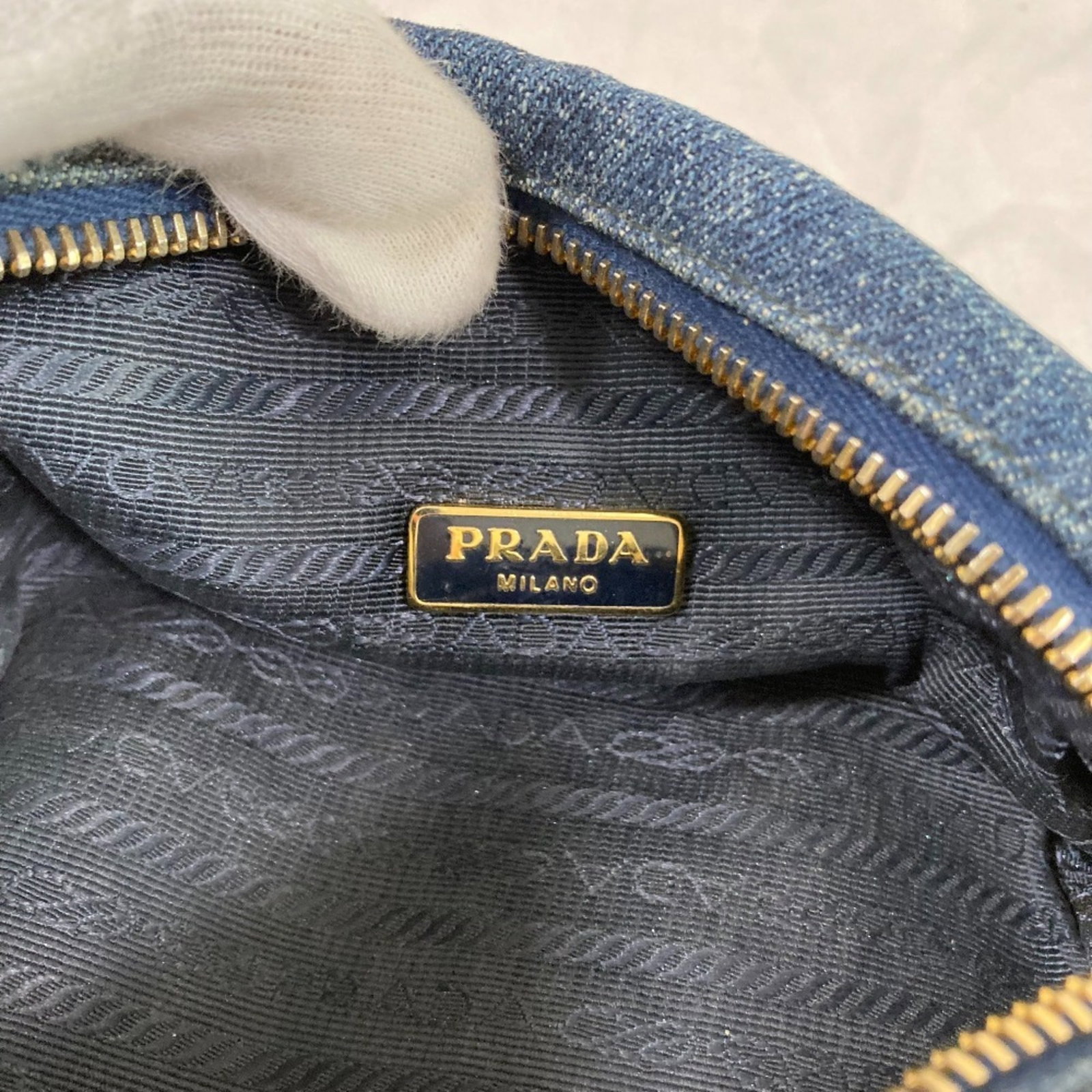 Pouch Denim Prada - 8