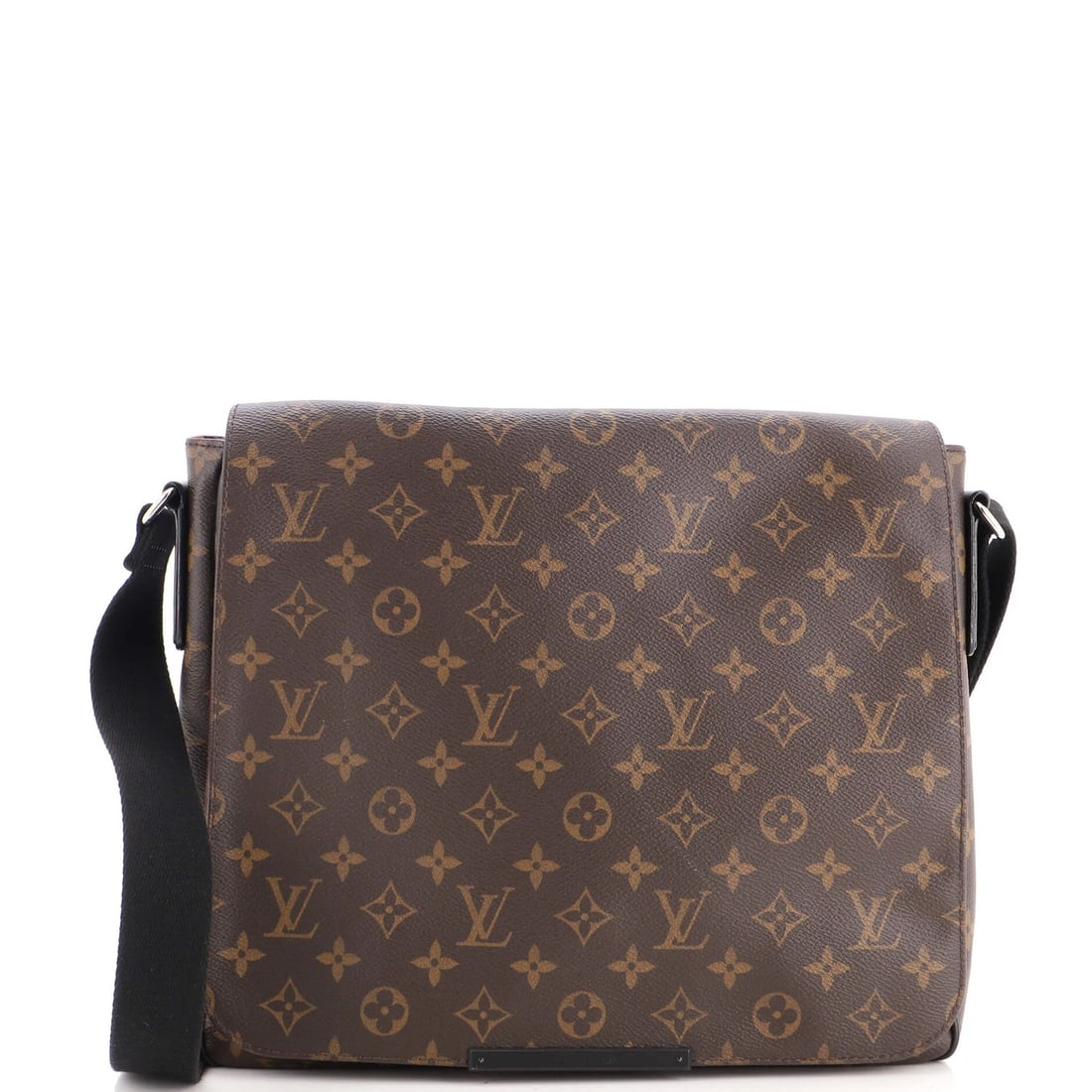 Louis Vuitton Messenger Bag Canvas Macassar Monogram MM: Louis Vuitton Messenger Bag Canvas Macassar Monogram MM Canvas Monogram MM Messenger Bag in Brown, featuring the iconic Louis Vuitton Macassar Monogram pattern, with a classic messenger design and