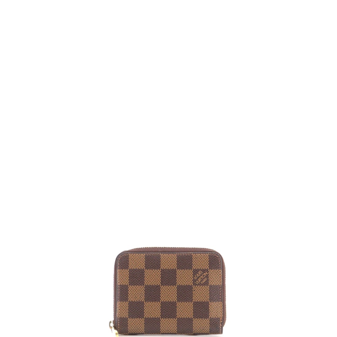 Louis Vuitton Zippy Coin Purse Damier: Louis Vuitton Zippy Coin Purse Damier Brown Damier canvas coated exterior, gold hardware, and brown leather interior make this Louis Vuitton Zippy Coin Purse a stylish accessory. Measuring 3.25" in