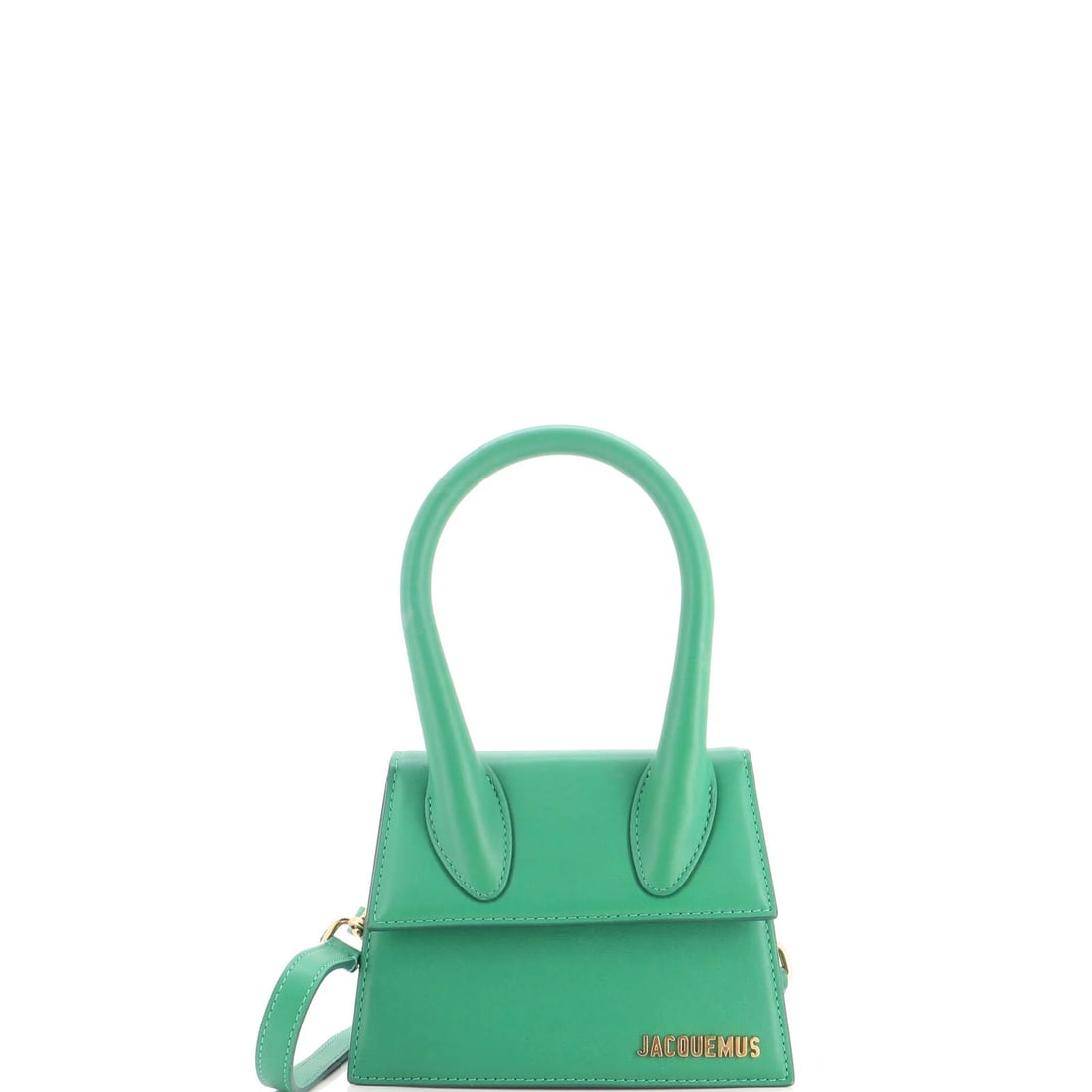 Bag Le Chiquito Moyen Leather Jacquemus Moyen: Bag Le Chiquito Moyen Leather Jacquemus Moyen The Bag Le Chiquito Moyen Leather Jacquemus Moyen features a striking green exterior made from high-quality leather, with a neutral interior and gold