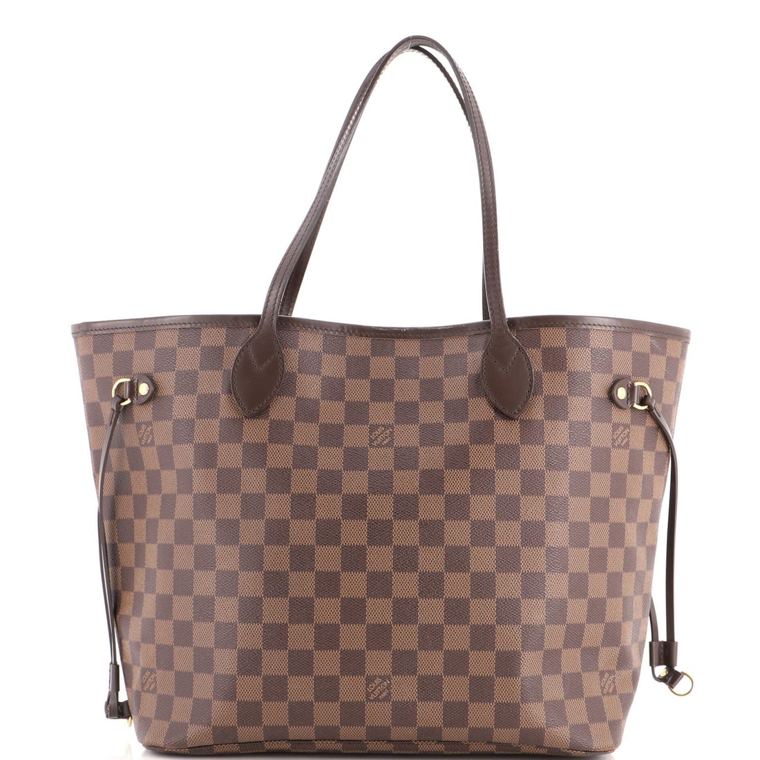 Louis Vuitton Neverfull NM Tote Damier MM: Louis Vuitton Neverfull NM Tote Damier MM Brown Louis Vuitton Neverfull NM Tote Damier MM in Good Condition. This classic tote features a canvas-coated exterior with minor creases and scuffs, and a