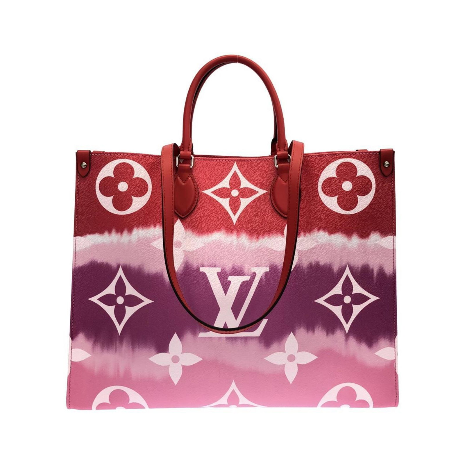 Louis Vuitton Handbag Coated Canvas: Louis Vuitton Handbag Coated Canvas Coated canvas construction provides a durable and stylish finish for this Louis Vuitton handbag, available in the classic Rouge color. The bag's sleek design and