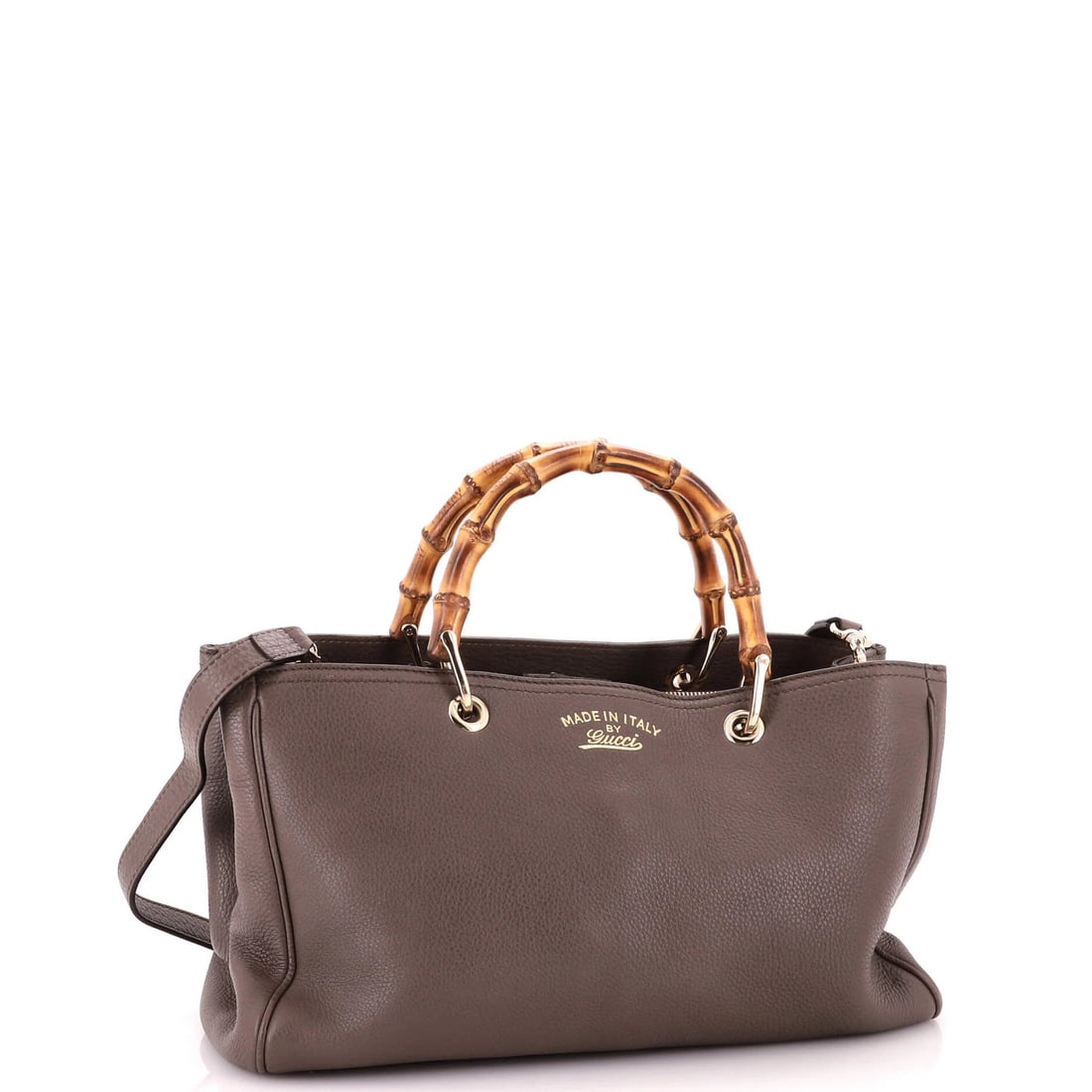 Bamboo Shopper Tote Leather Gucci Medium - 2